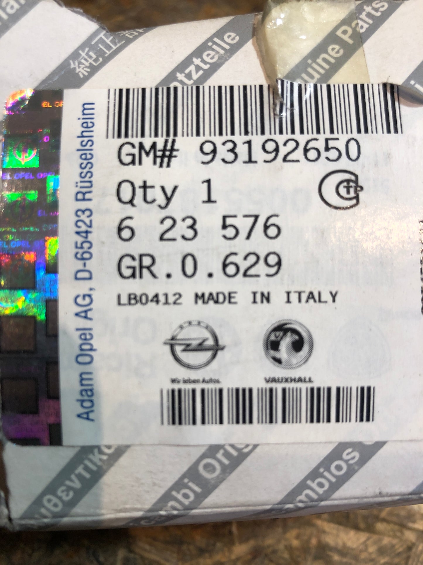 Original GM Opel Corsa D Kolben und Kolbenringe Neu