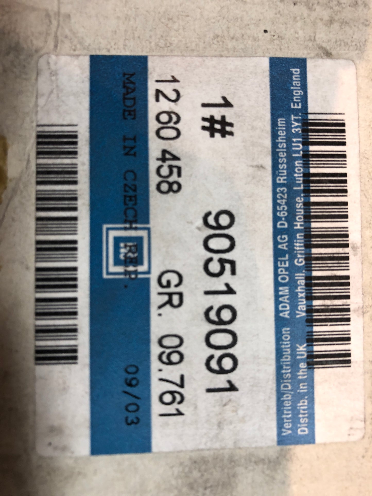 Original GM Opel Astra F Tachometer Neu