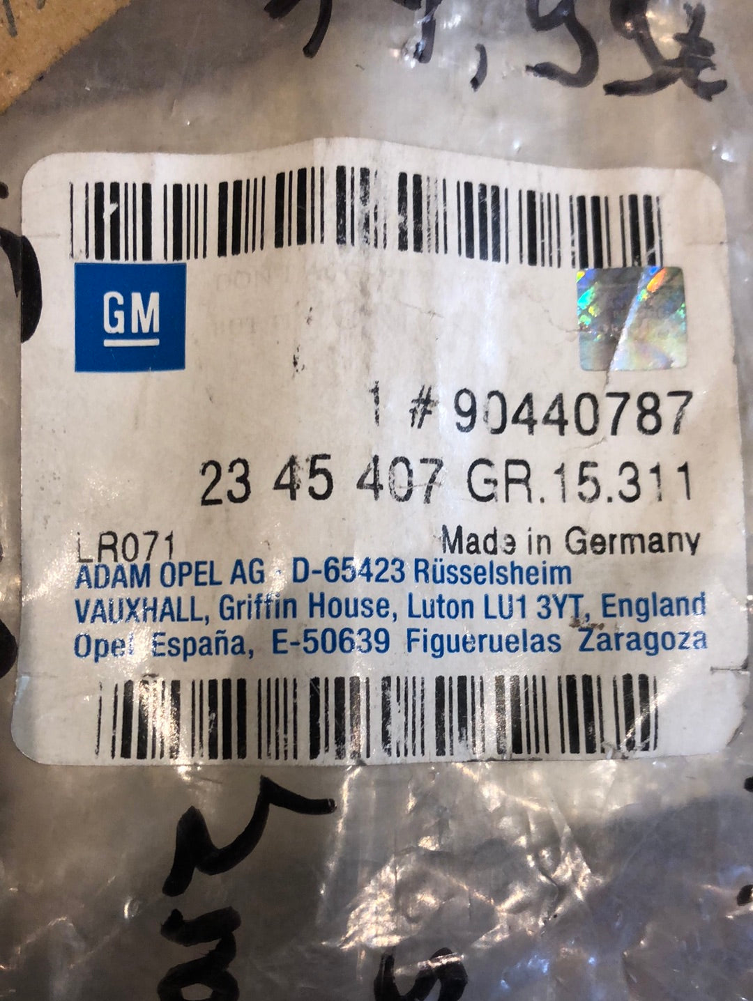 Original GM Opel Omega B Stütze Abdeckung schwarz links Neu