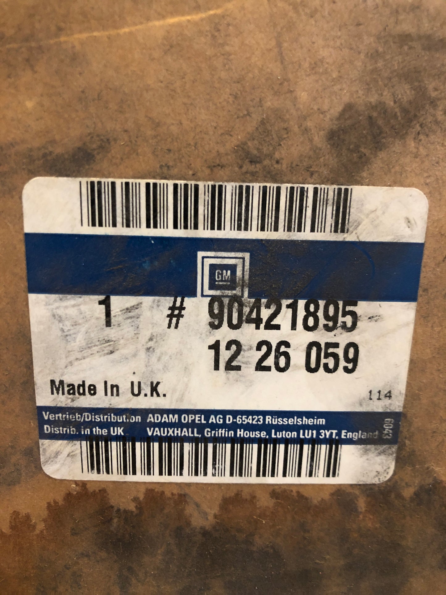 Original GM Opel Astra F Blinker gelb links Neu