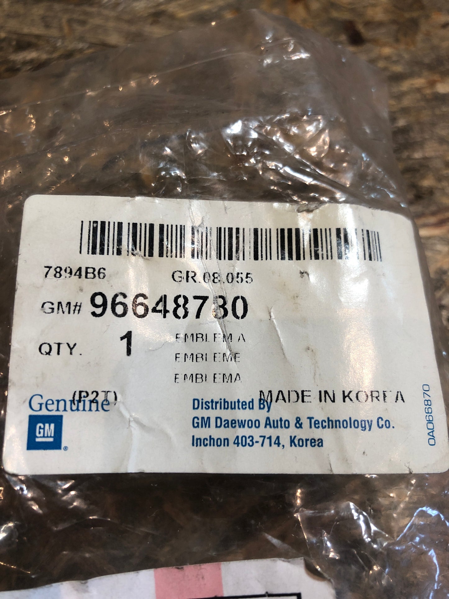 Original GM Chevrolet Captiva Sport Emblem Heckklappe ppe Golf Neu