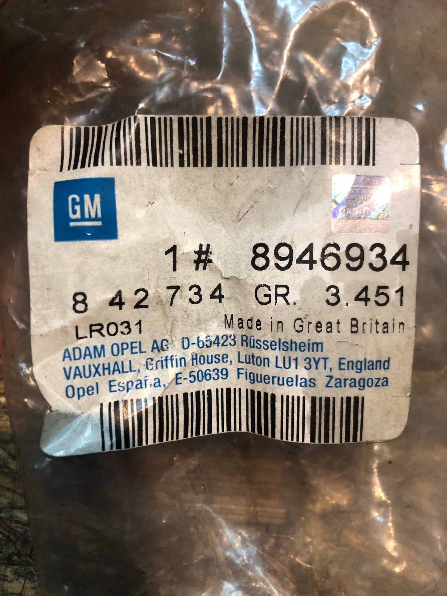 Original GM Opel GT 1900 Gummi Gaspedal Neu