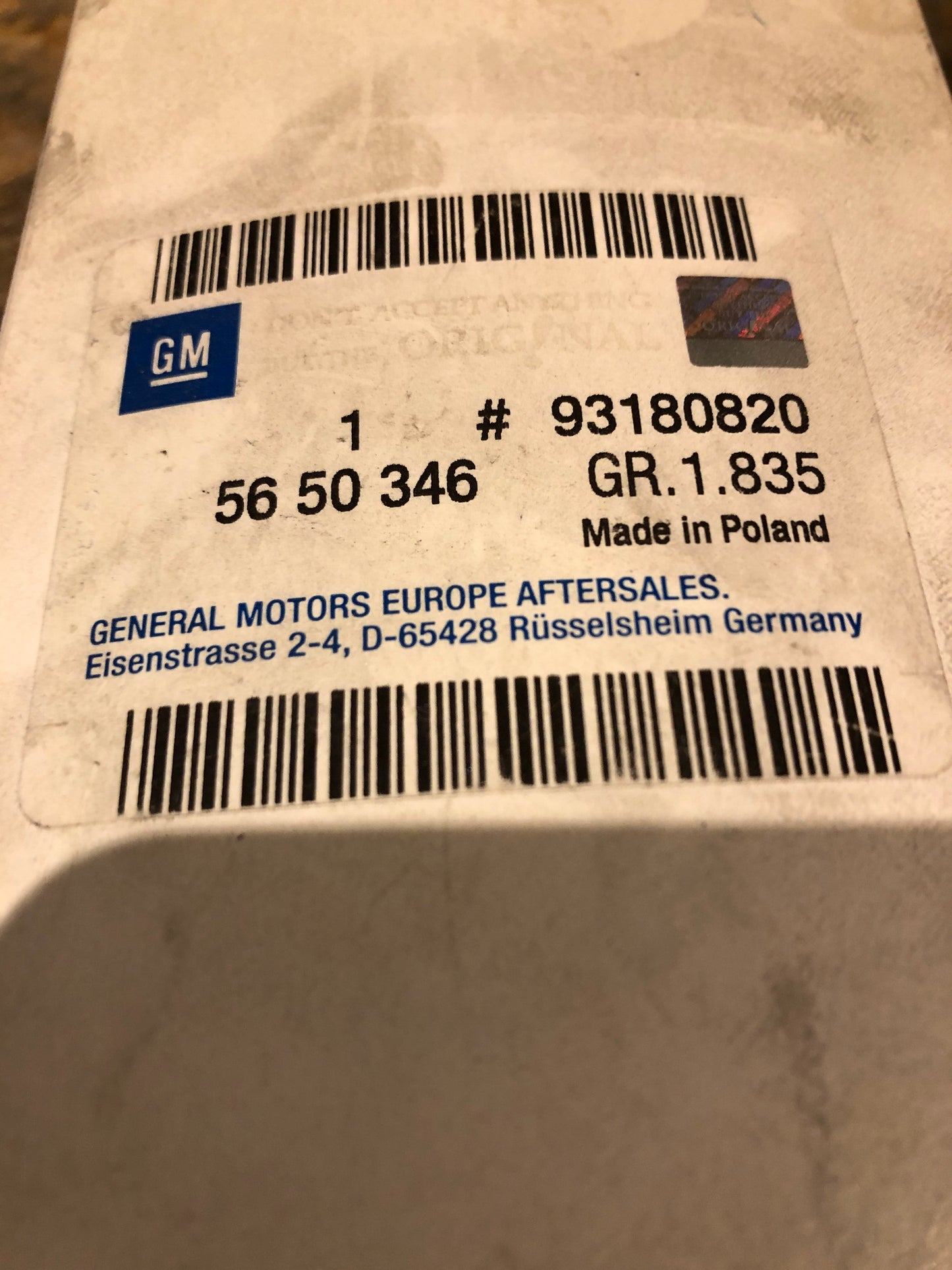 Original Opel Omega B Ölfilter Neu