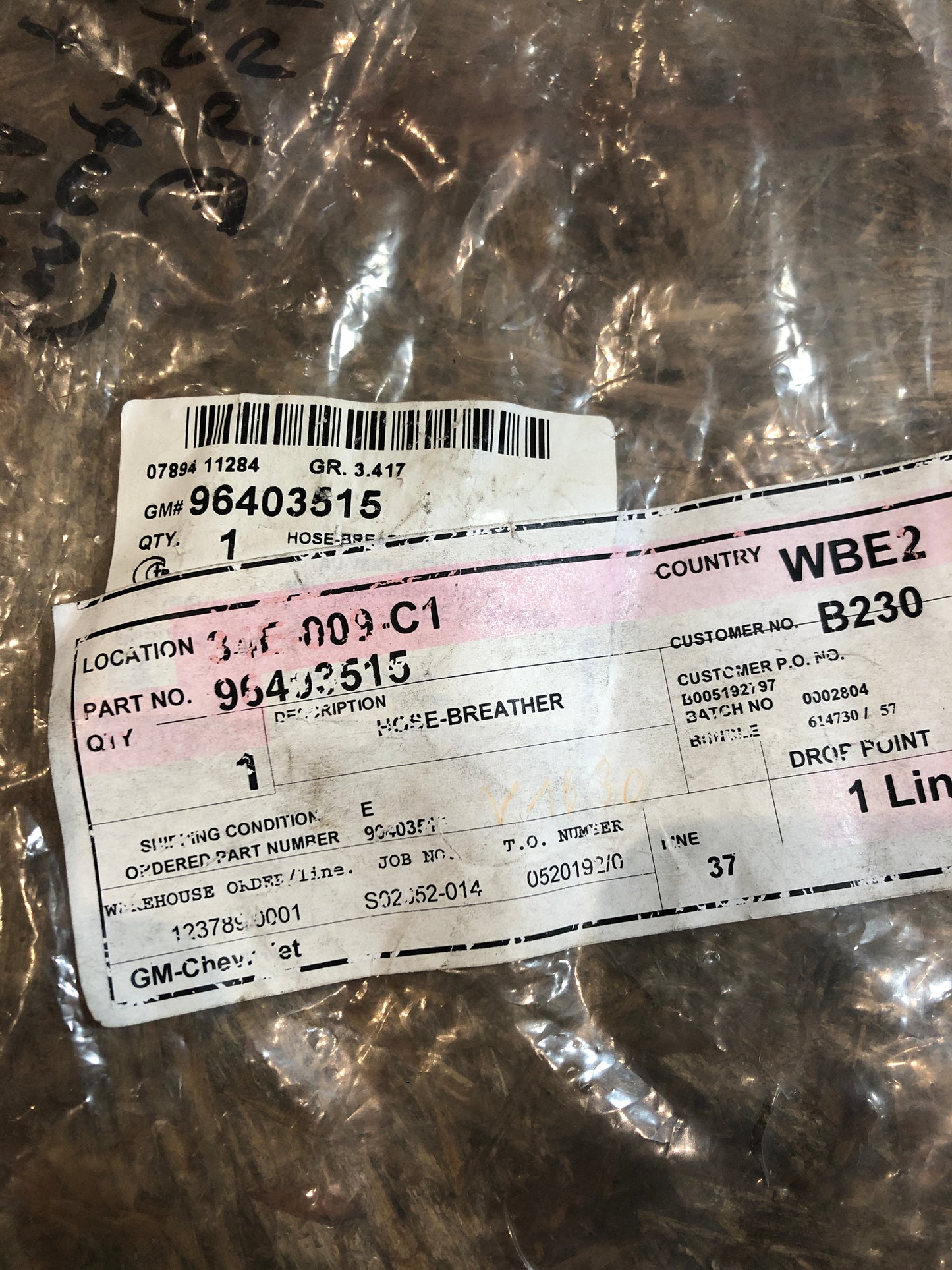 Original Chevrolet Vivant Schlauchhalterung