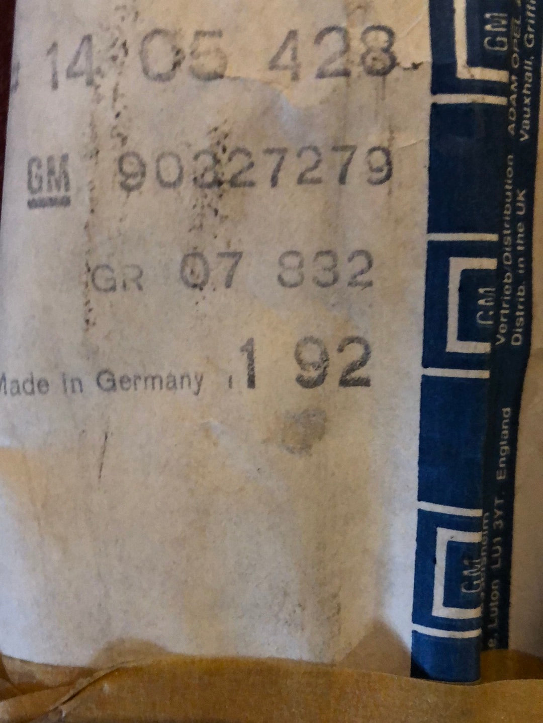 Original GM Opel Omega A Abdeckung innen Neu