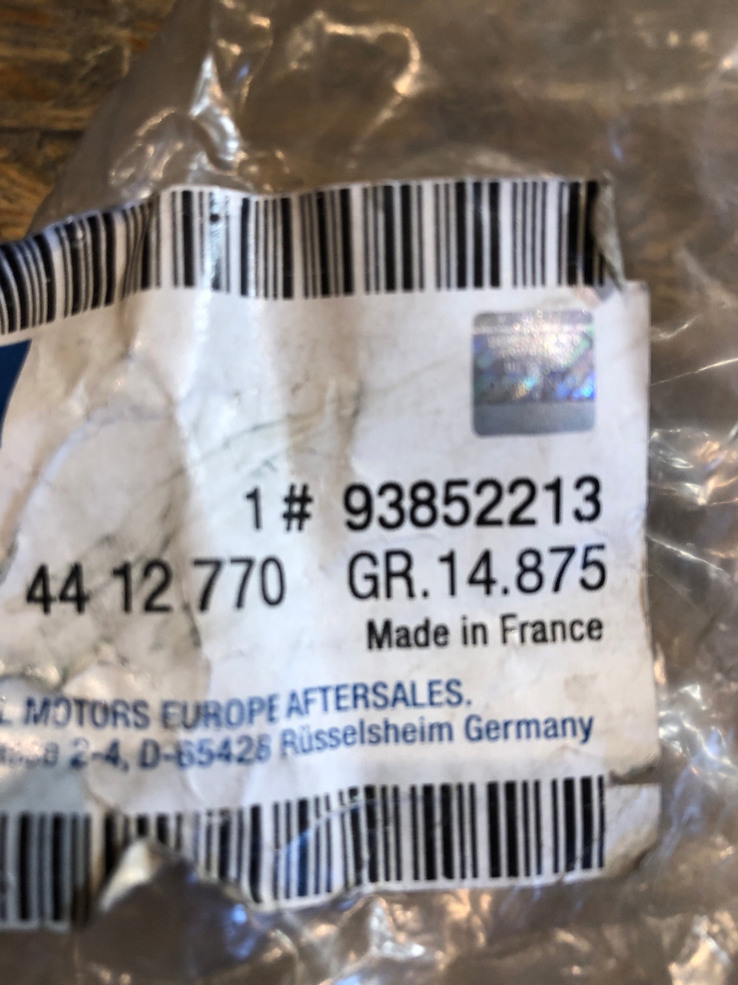 Original Opel Vivaro A Sicherheitsgurt Neu