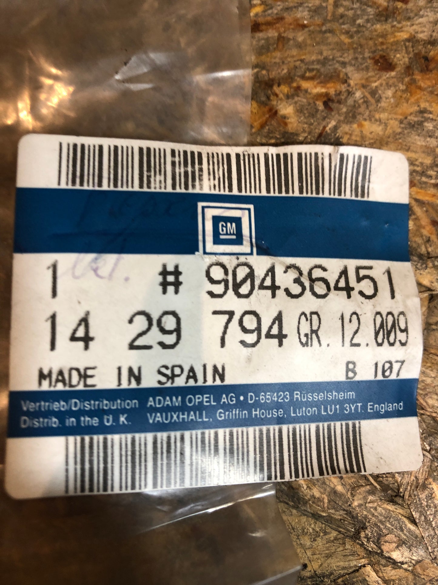 Original GM Opel Vectra B Aschenbecher Neu