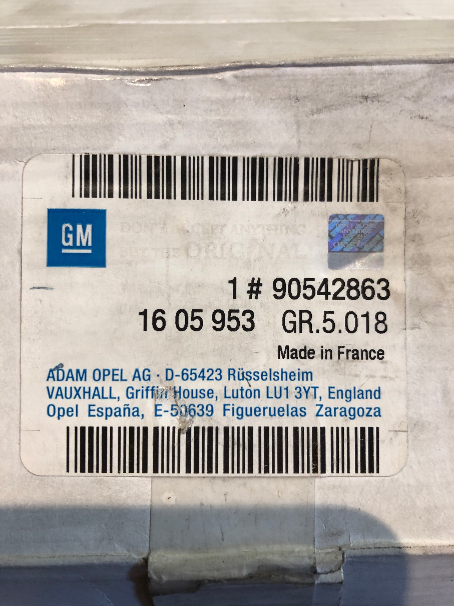 Original GM Opel Astra G Bremsbacken hinten Neu