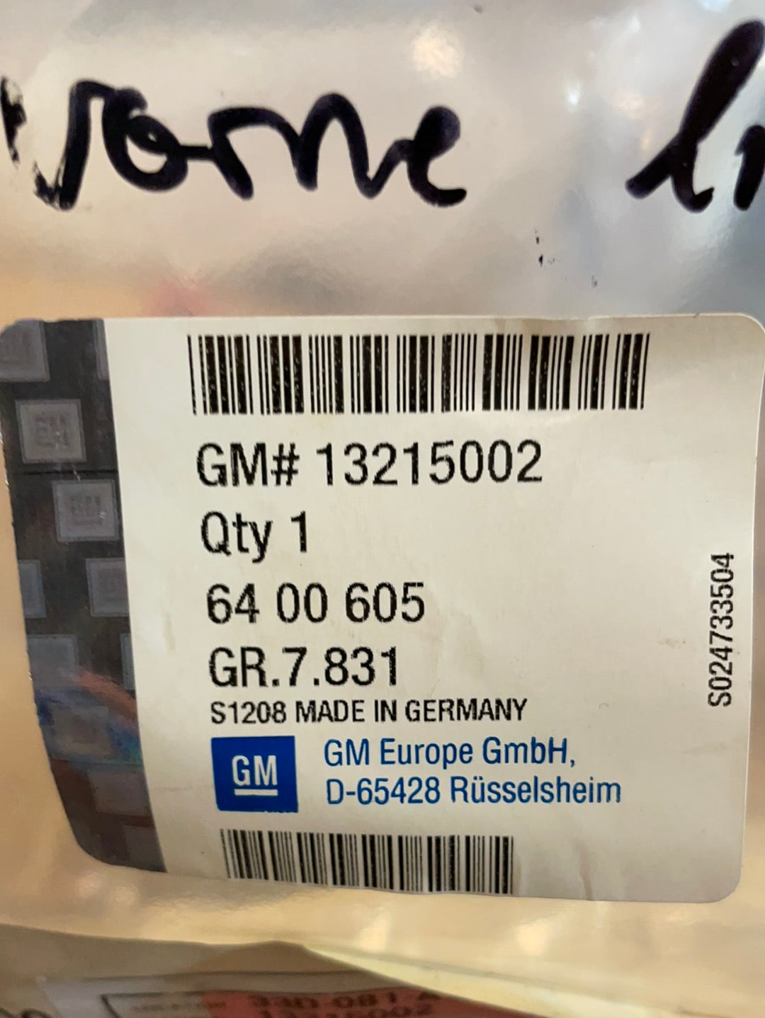 Original GM Opel Vectra C Einsatz Stoßfänger vorne links Neu