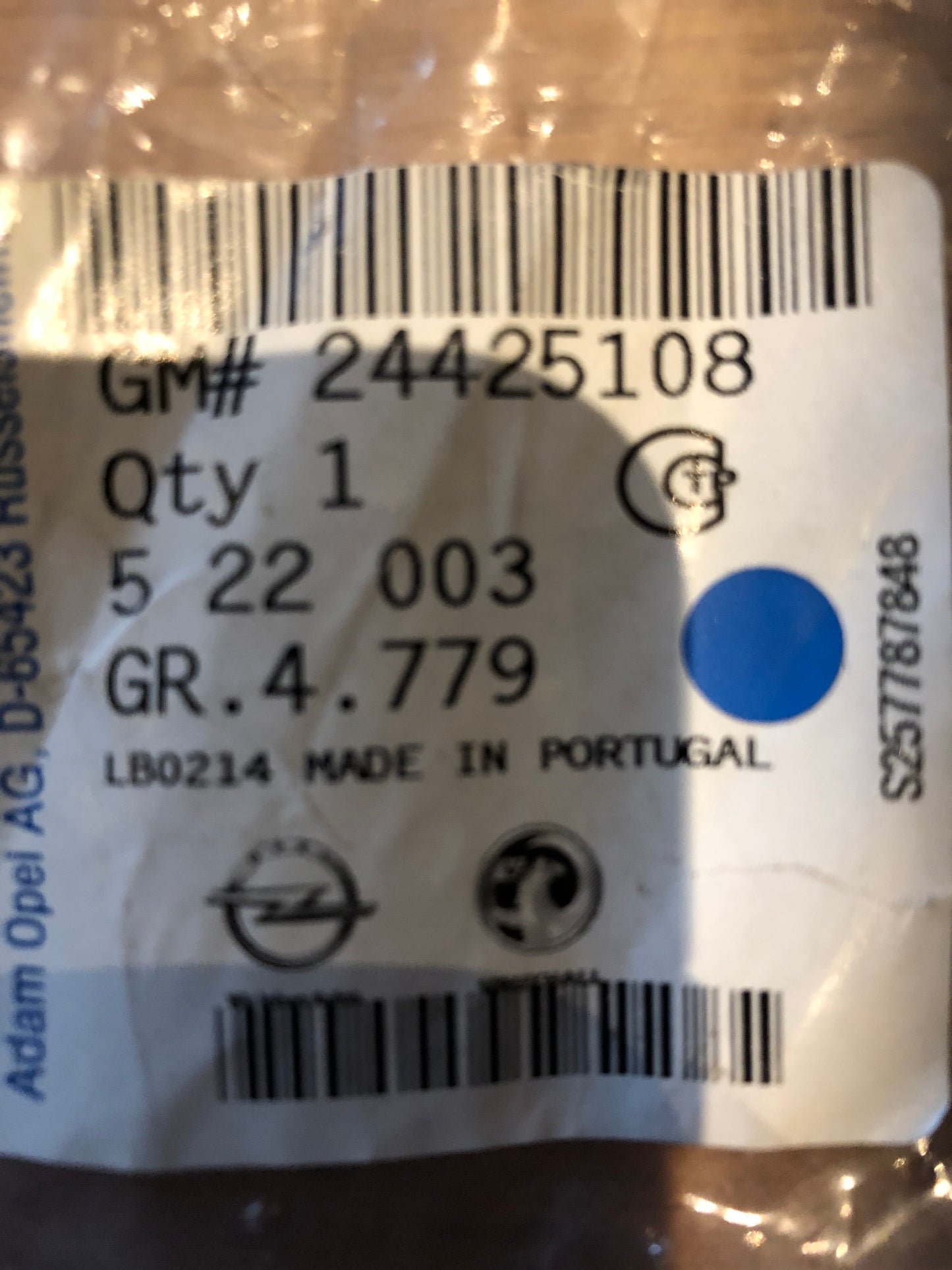 Original Opel Astra G Seilzug Feststellbremse Neu