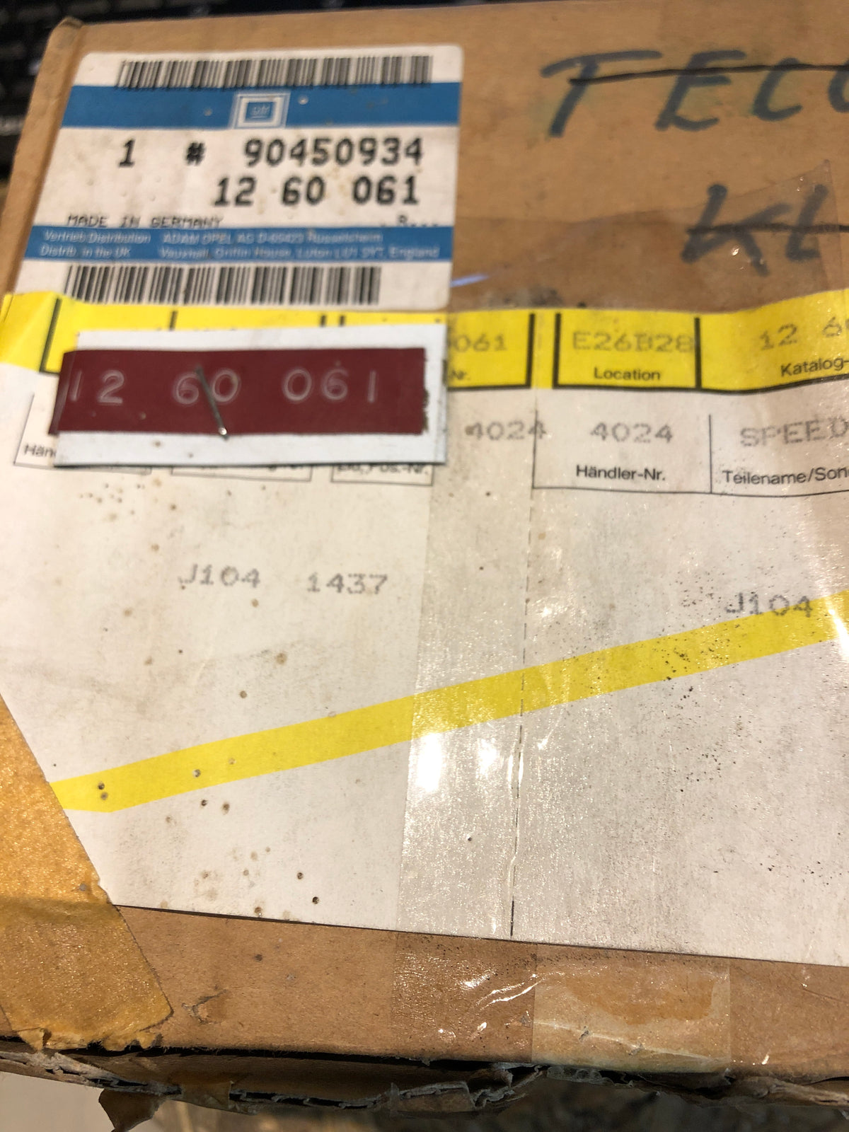 Original Opel Astra F Tachometer Neu