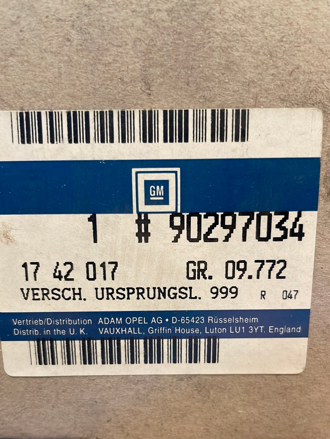 Original GM Opel Corsa A Einbausatz Uhr Neu