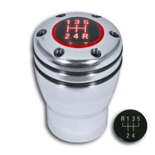 Schaltknauf mit roter Beleuchtung passend für Fahrzeuge mit Rückwärtsgangarretierung