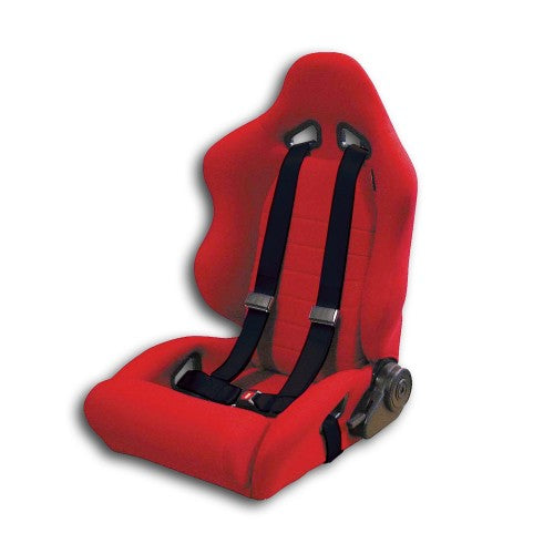 Rennsportgurt mit 4-Punkt Befestigung, schwarz, mit E-Prüfzeichen