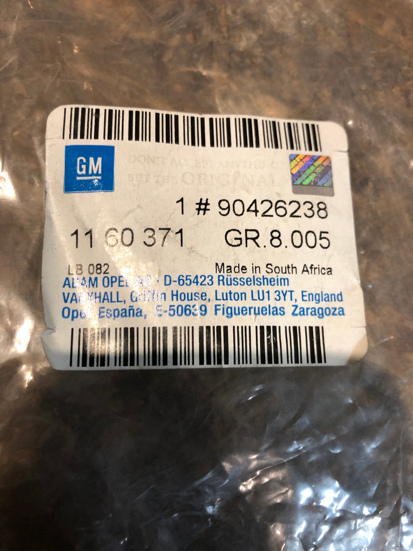 Original GM Opel Astra Einsatz Lufteinlass Motorhaube Neu