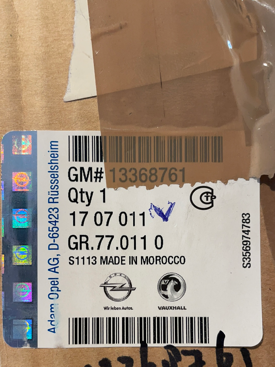 Original GM Opel Astra K Zafira C Trennnetzhalter Gepäcknetz Neu