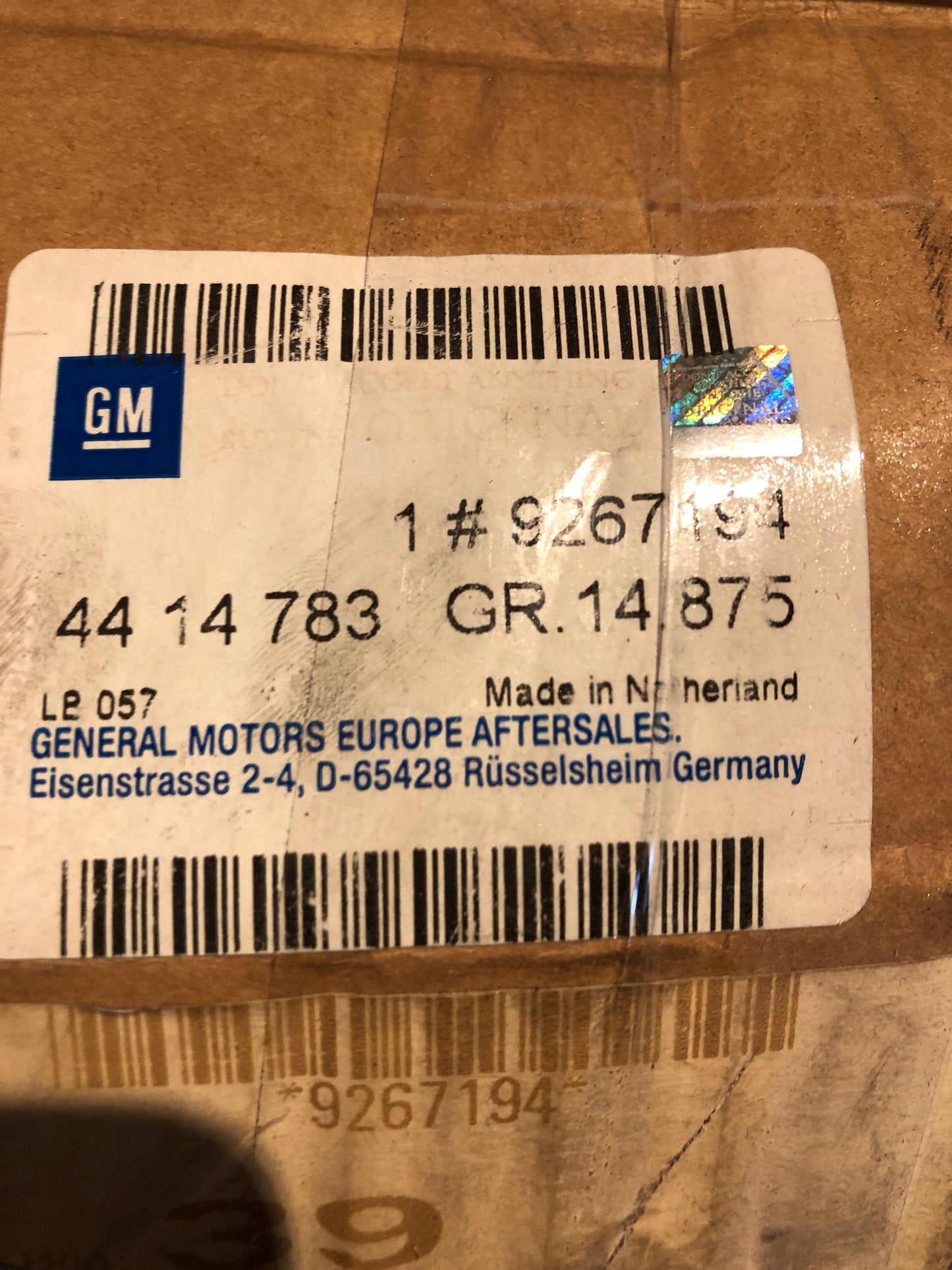 Original Opel Vivaro A Sicherheitsgurt Neu