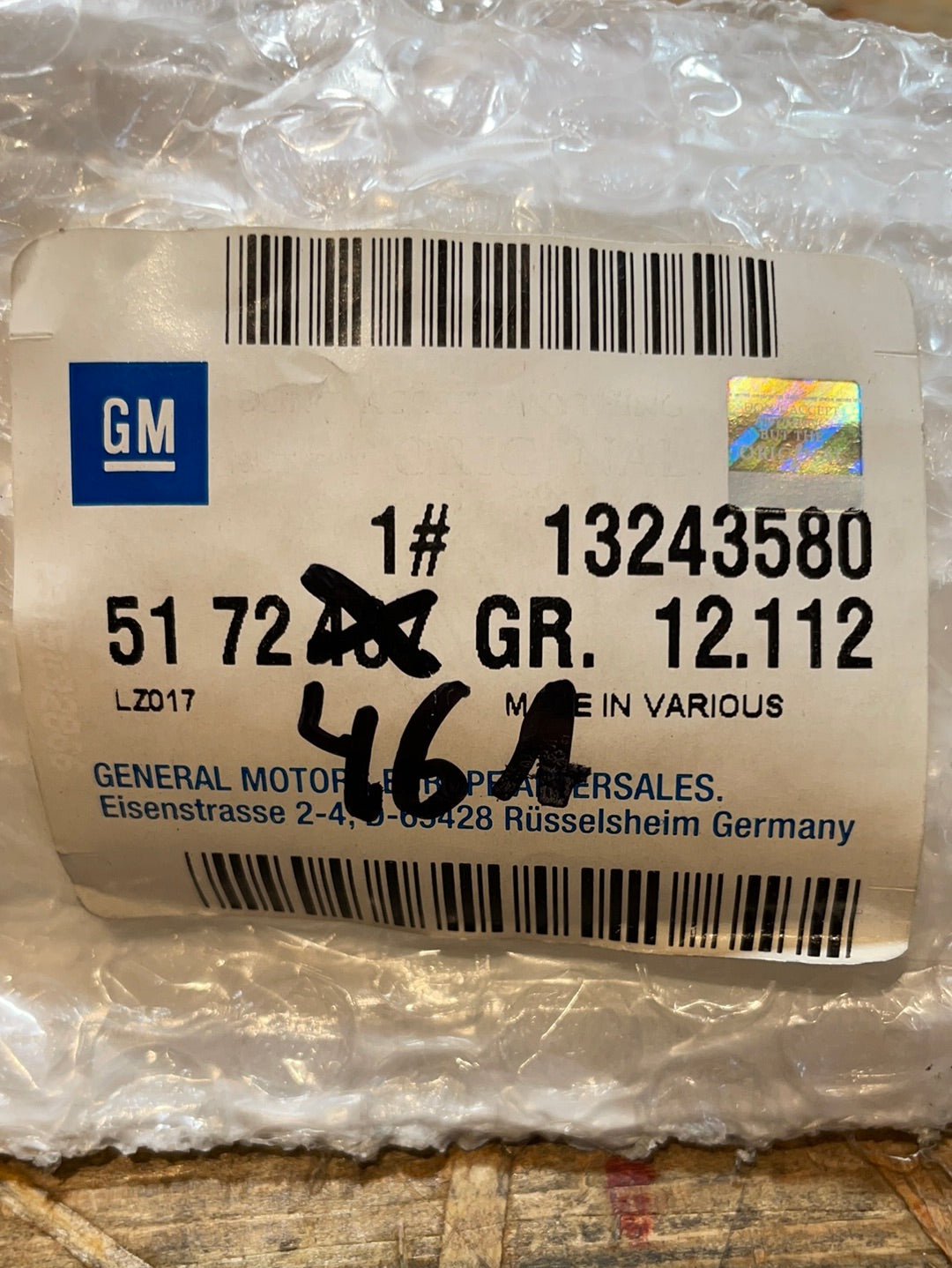 Original GM Opel Corsa D 3-Türer Zierleiste Neu