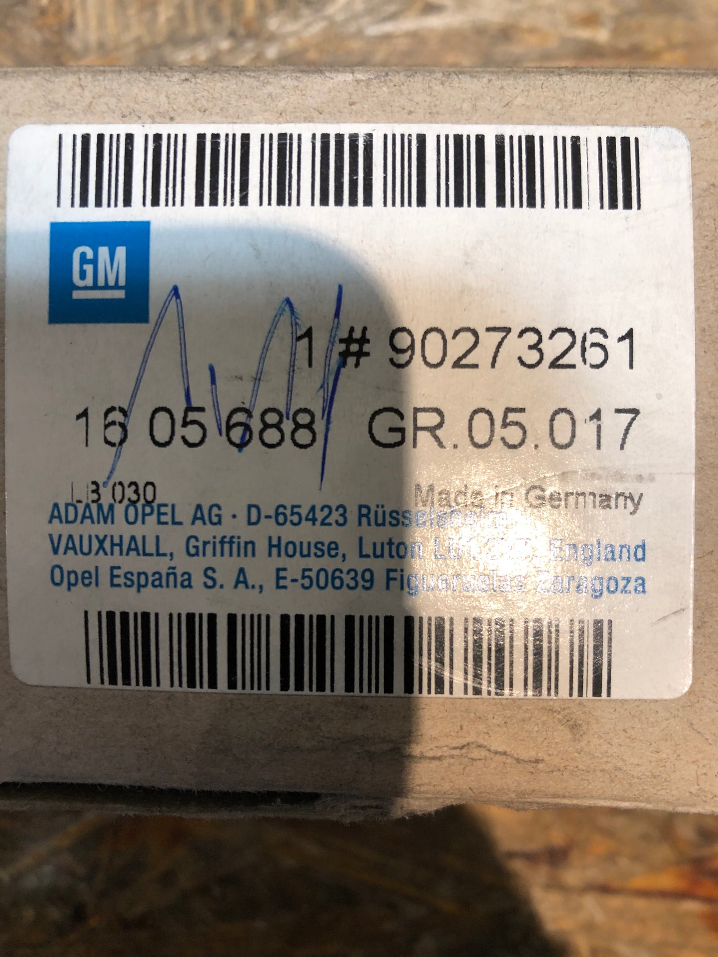 Original Opel Omega Bremsbeläge Hinten Neu