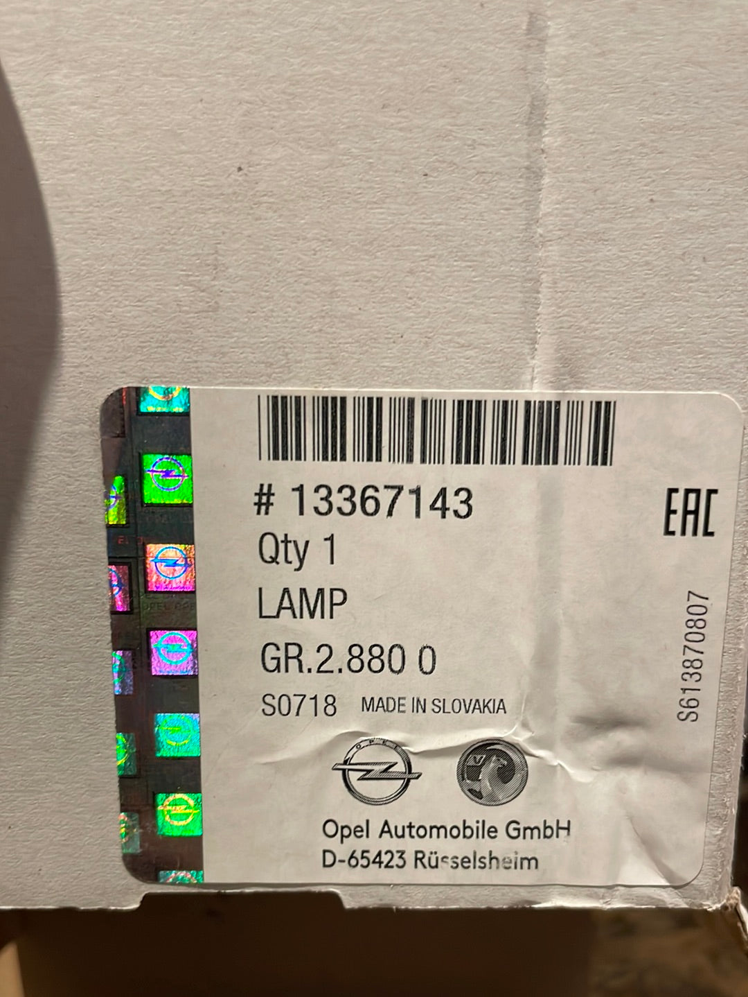 Original GM Opel Astra J Blinkleuchte vorne rechts Neu