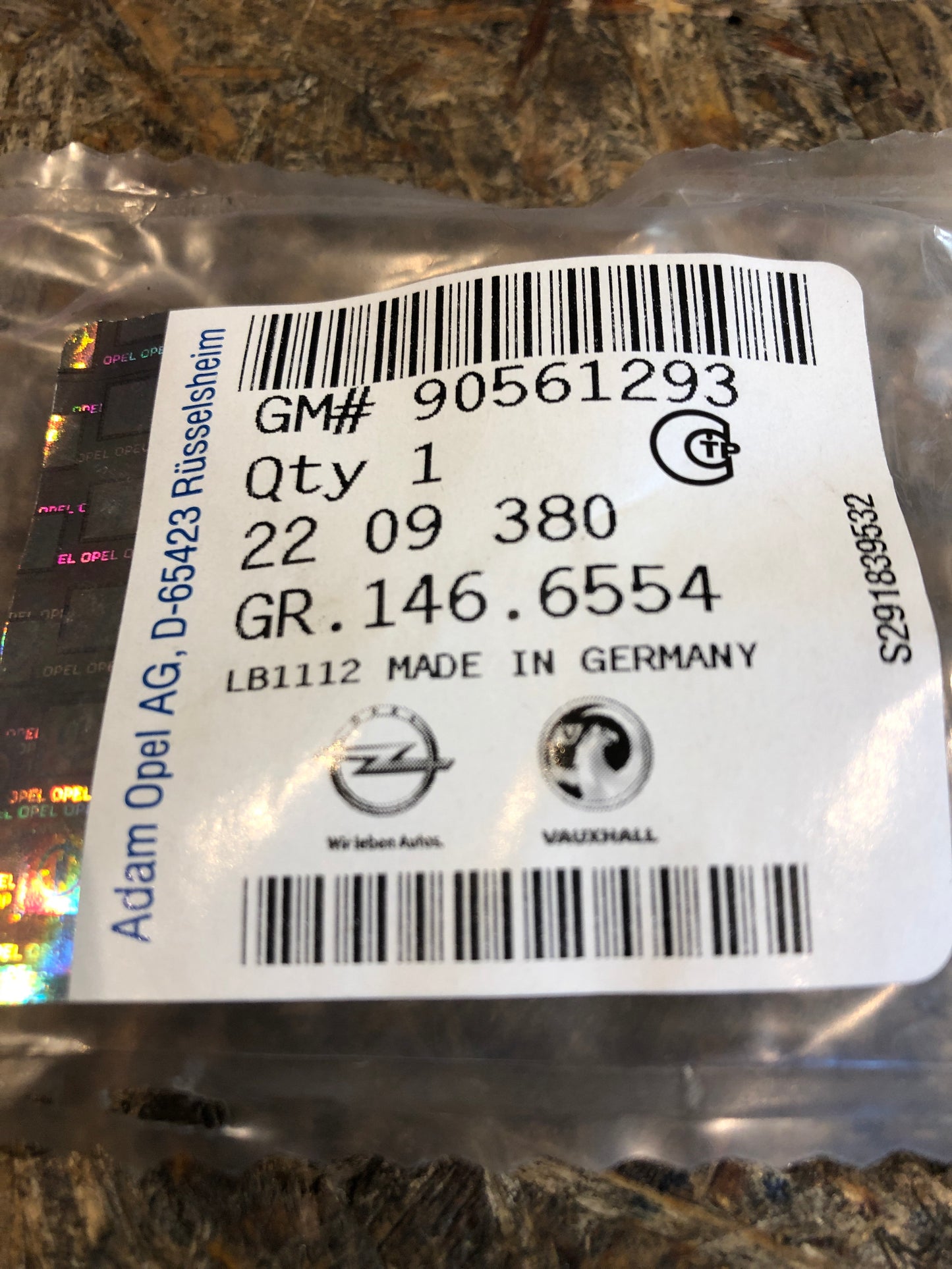 Original Opel Astra G Klemme für Kombiinstrument Neu