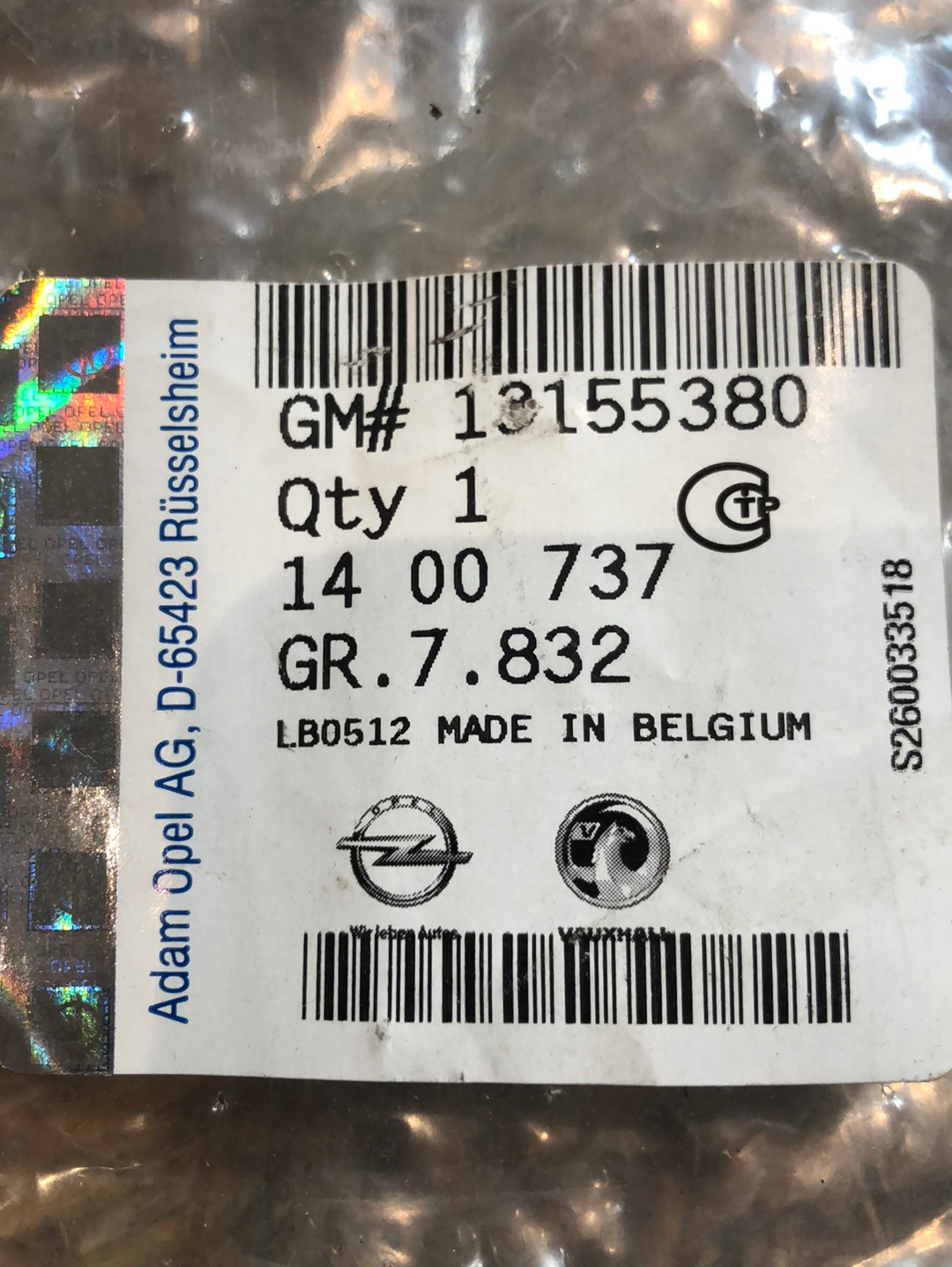 Original GM Opel Astra Bj. 04-14 Abdeckung Stoßstange vorne rechts Neu