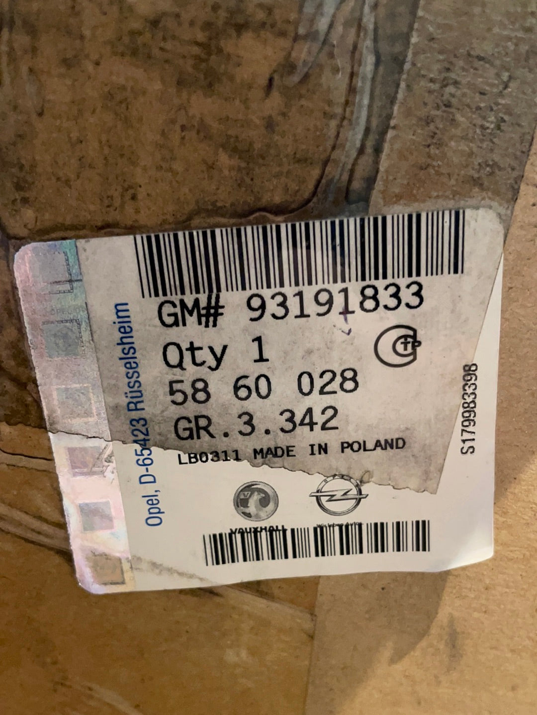 Original GM Opel Agila B 1,3 CDTI Z13DTJ Turbolader Neu