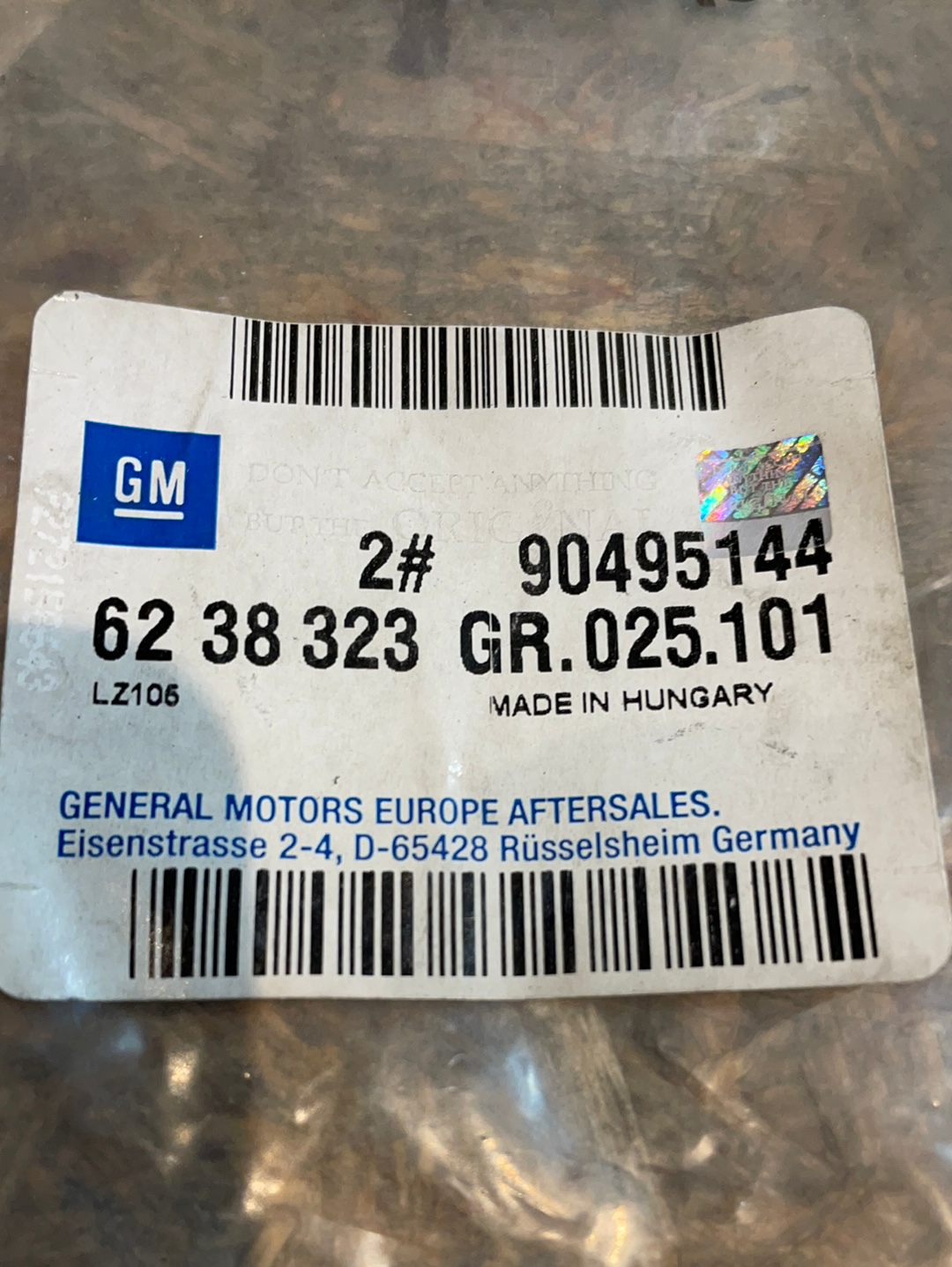 Original GM Opel Omega B Sensor Bremsbelagverschleiß Neu