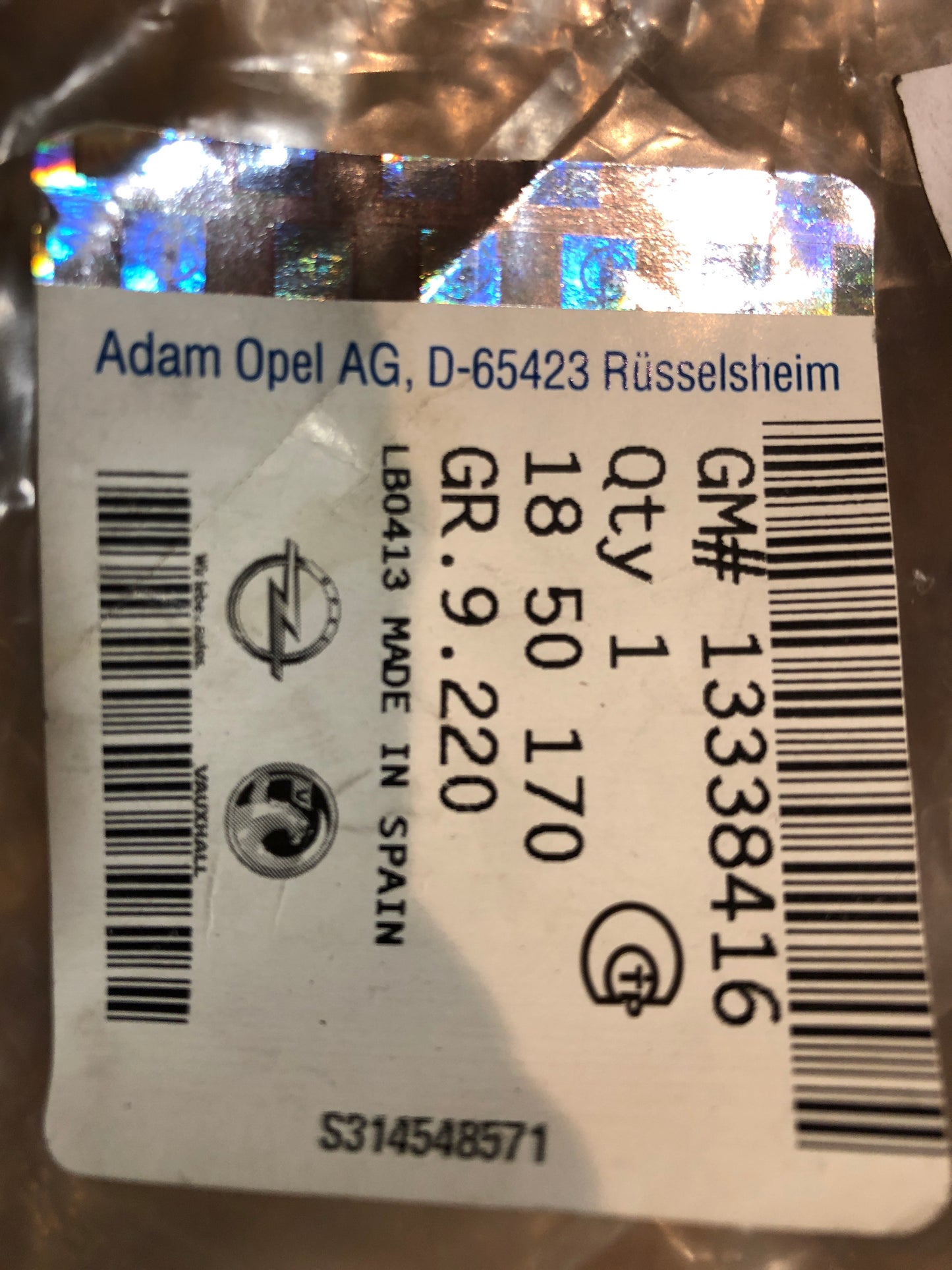 Original GM Opel Corsa D 1.3 CDTI Kühlmittelrohr Kompressor Schlauch Neu