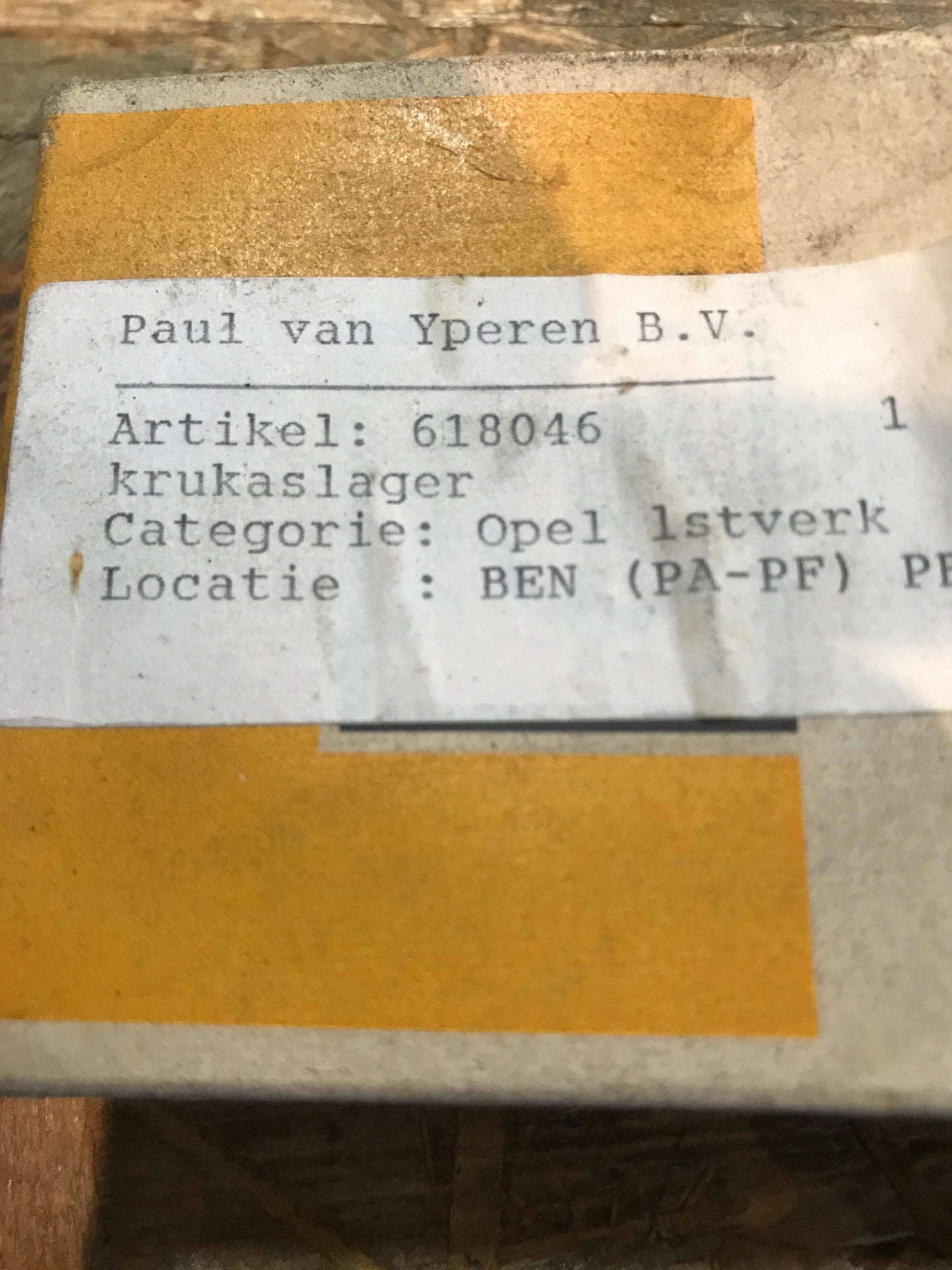 Original Opel Ascona B Kadett E Astra F Vectra Kurbelwellenlager NEU