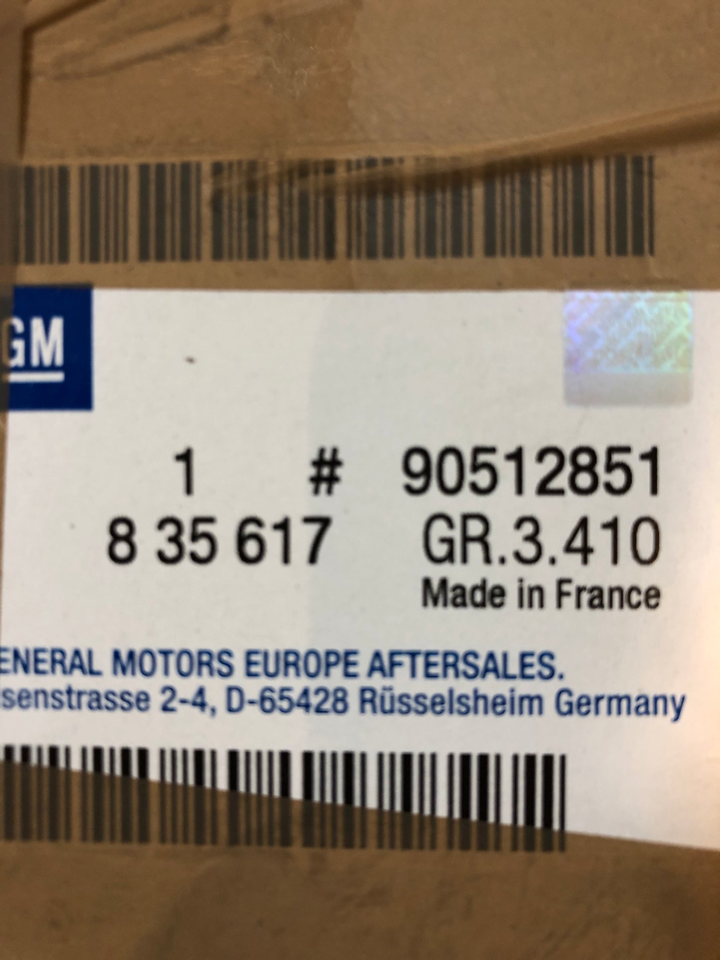 Original Opel Omega Luftfilter Neu