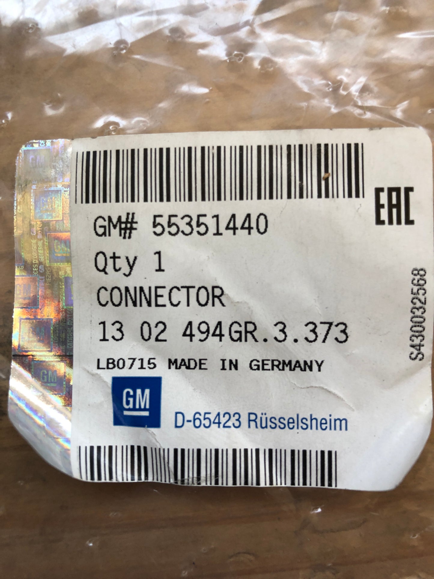 Original GM Opel Astra 1.7 CDTI Ladeluftschlauch Neu