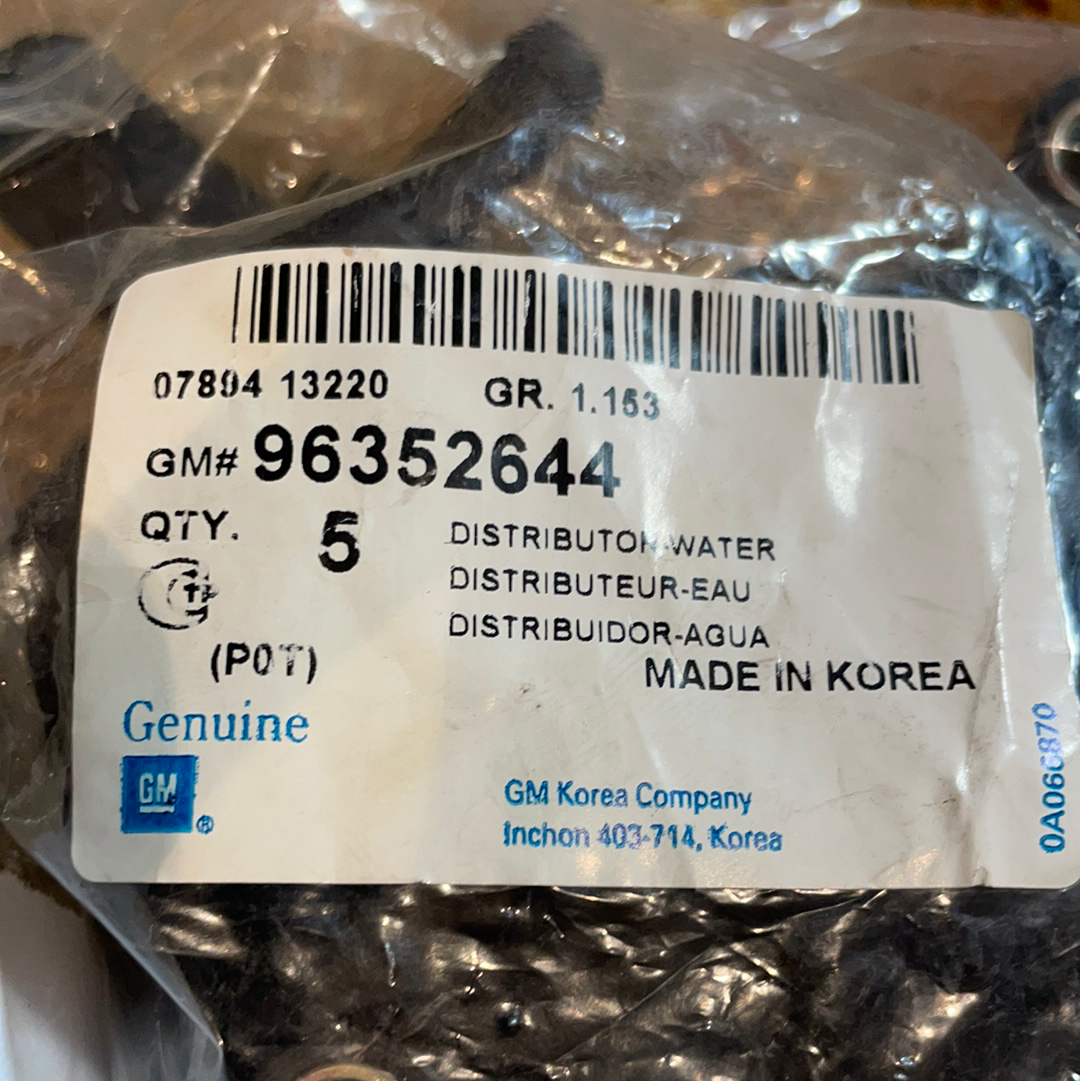 Original GM Daewoo Cielo Lanos Chevrolet Aveo Kühlmittel Schlauch Verbindungsstück Neu