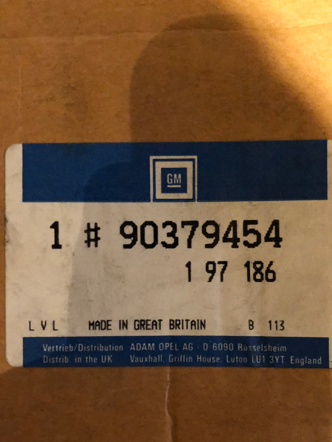 Original GM Opel Omega B Sicherheitshurt Vorne Rechts Neu