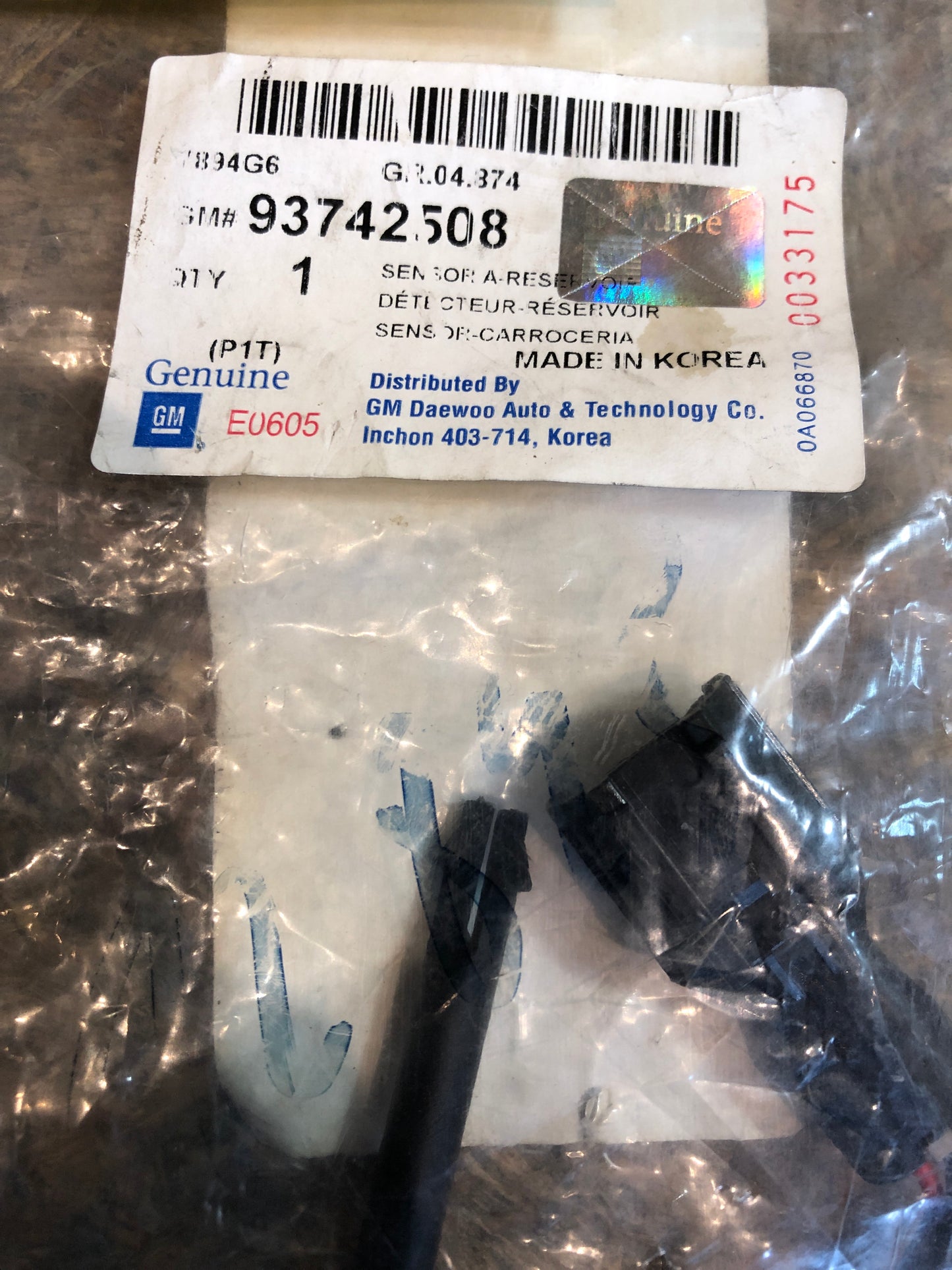 Original GM Chevrolet Aveo Sensor für Bremskraftverstärker Neu