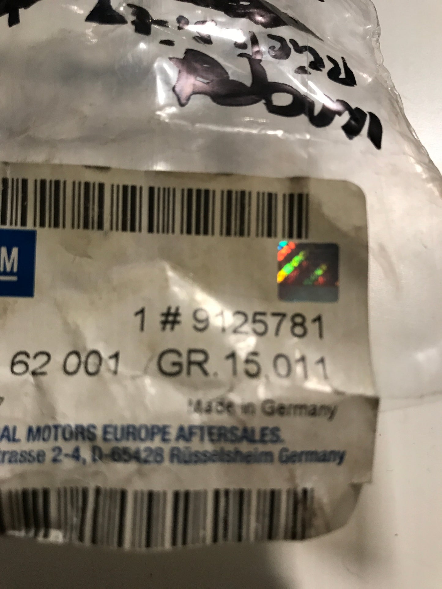 Original Zafira A Verstelhebel Knopf Rücksitz NEU