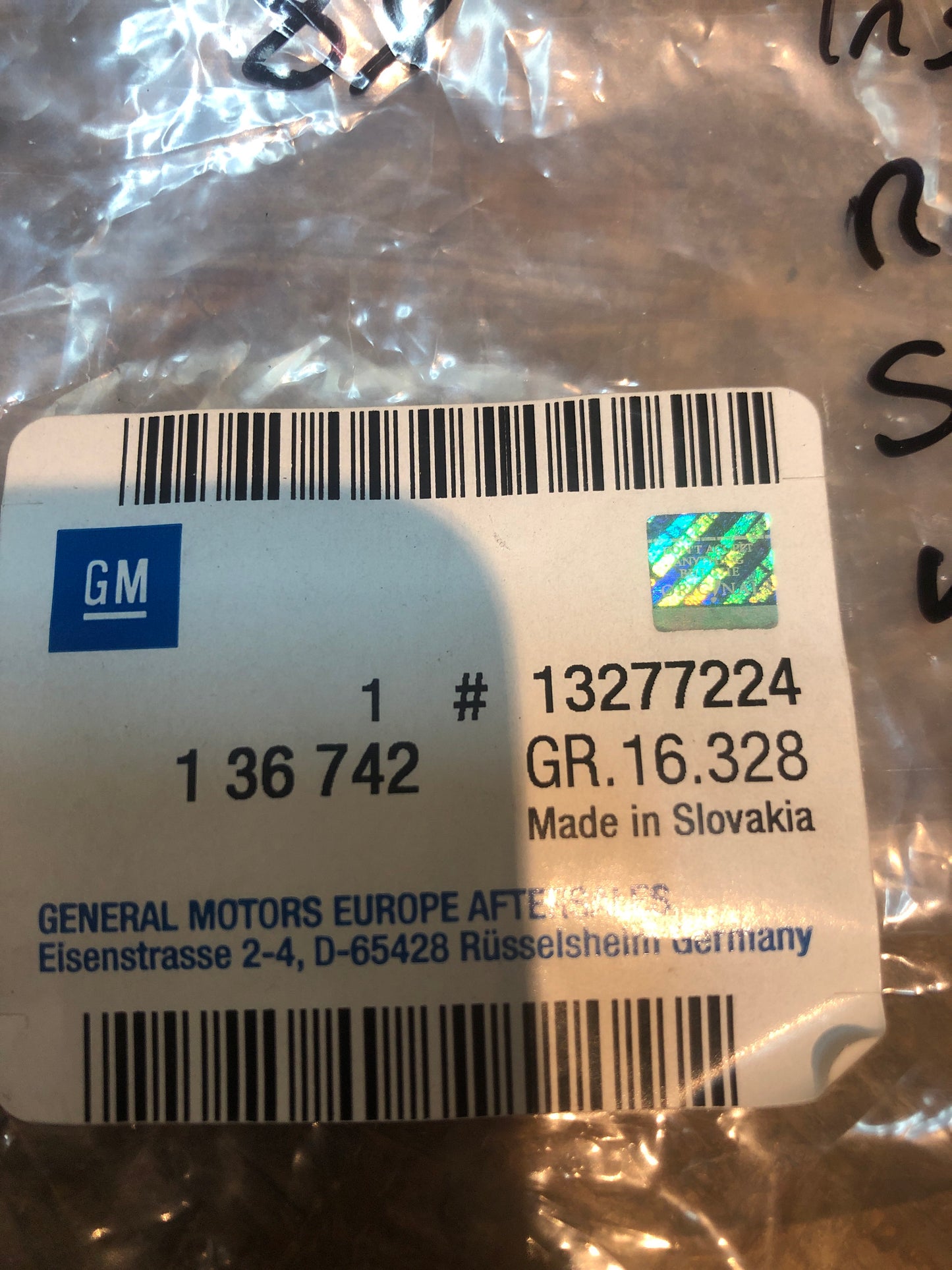 Original GM Opel Insignia Rosette Stange Hintertür verschließbar Neu