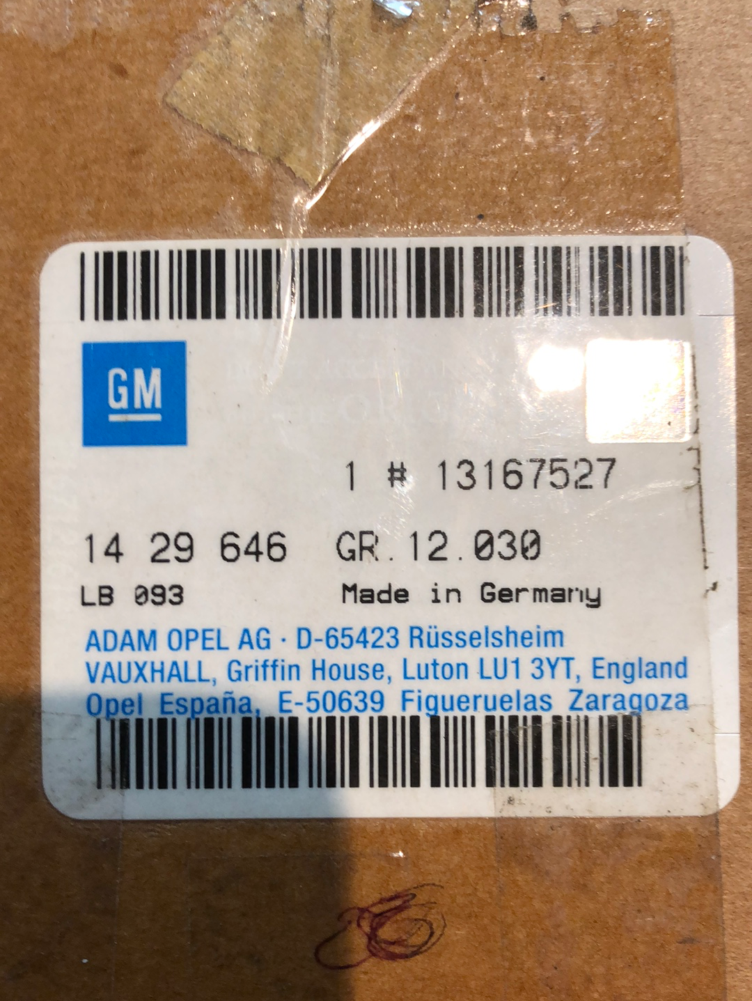 Original GM Opel Astra J Zafira A Aschenbecher Neu