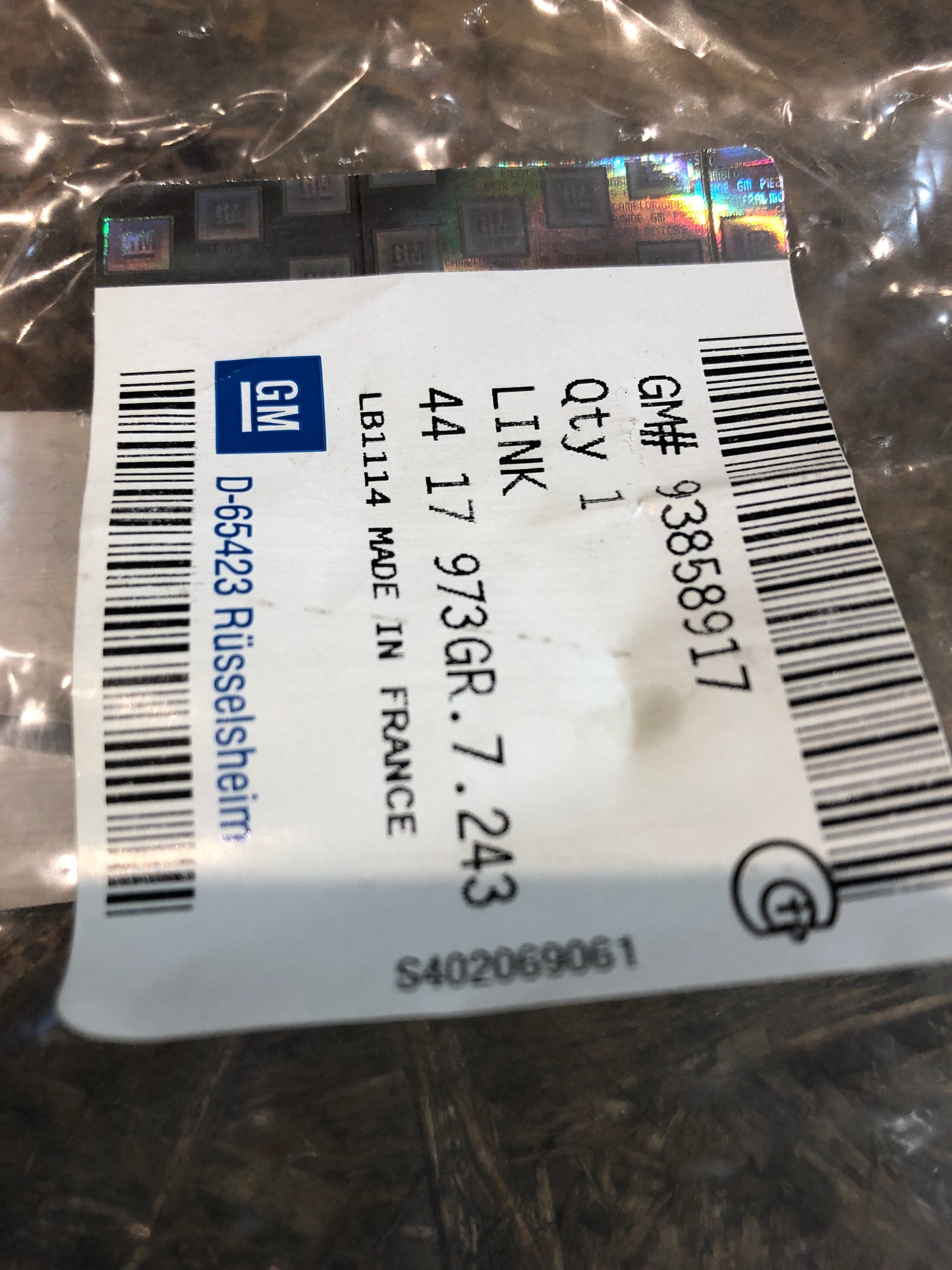 Original Opel Vivaro 1 Koppelstange Neu