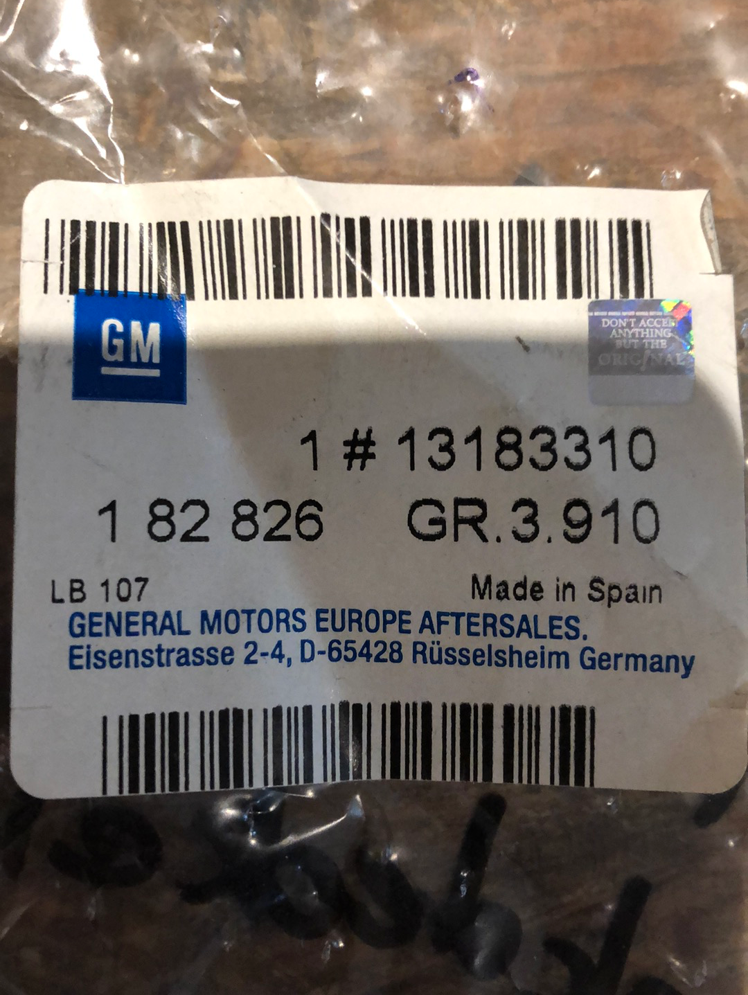 Original GM Opel Corsa D Dichtung Tankdeckel Neu