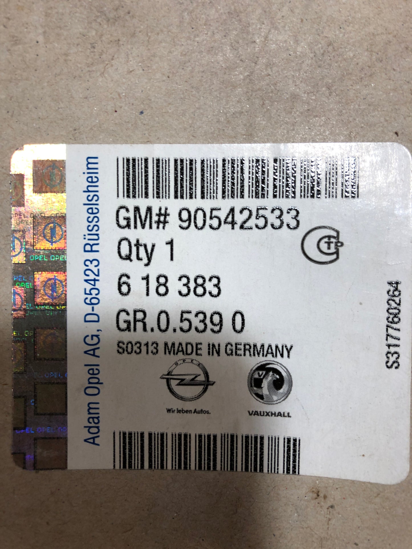 Original Opel Corsa Antriebsscheibe Neu