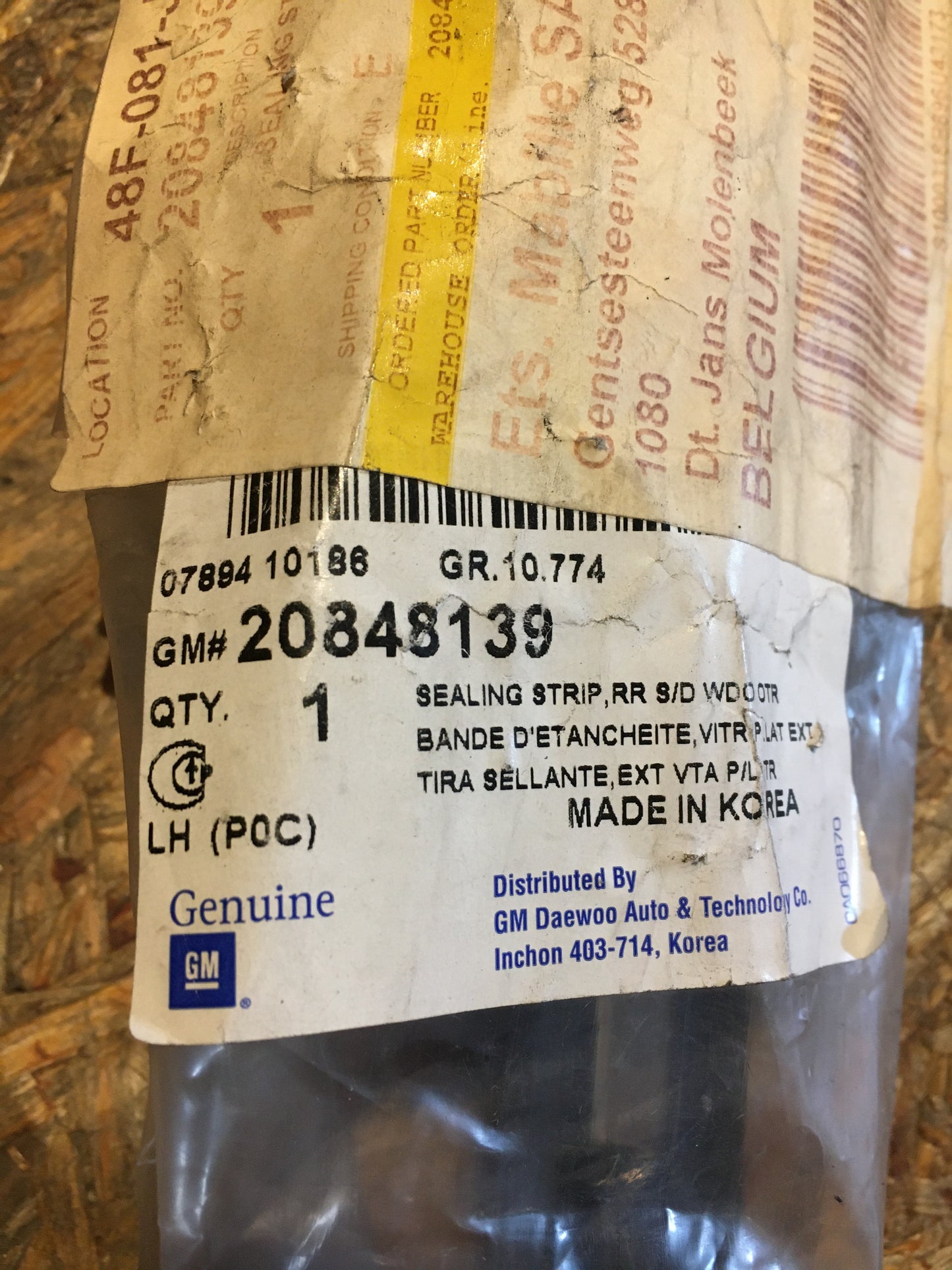 Original Antara Fensterschachtleiste Tür hinten links Außen NEU