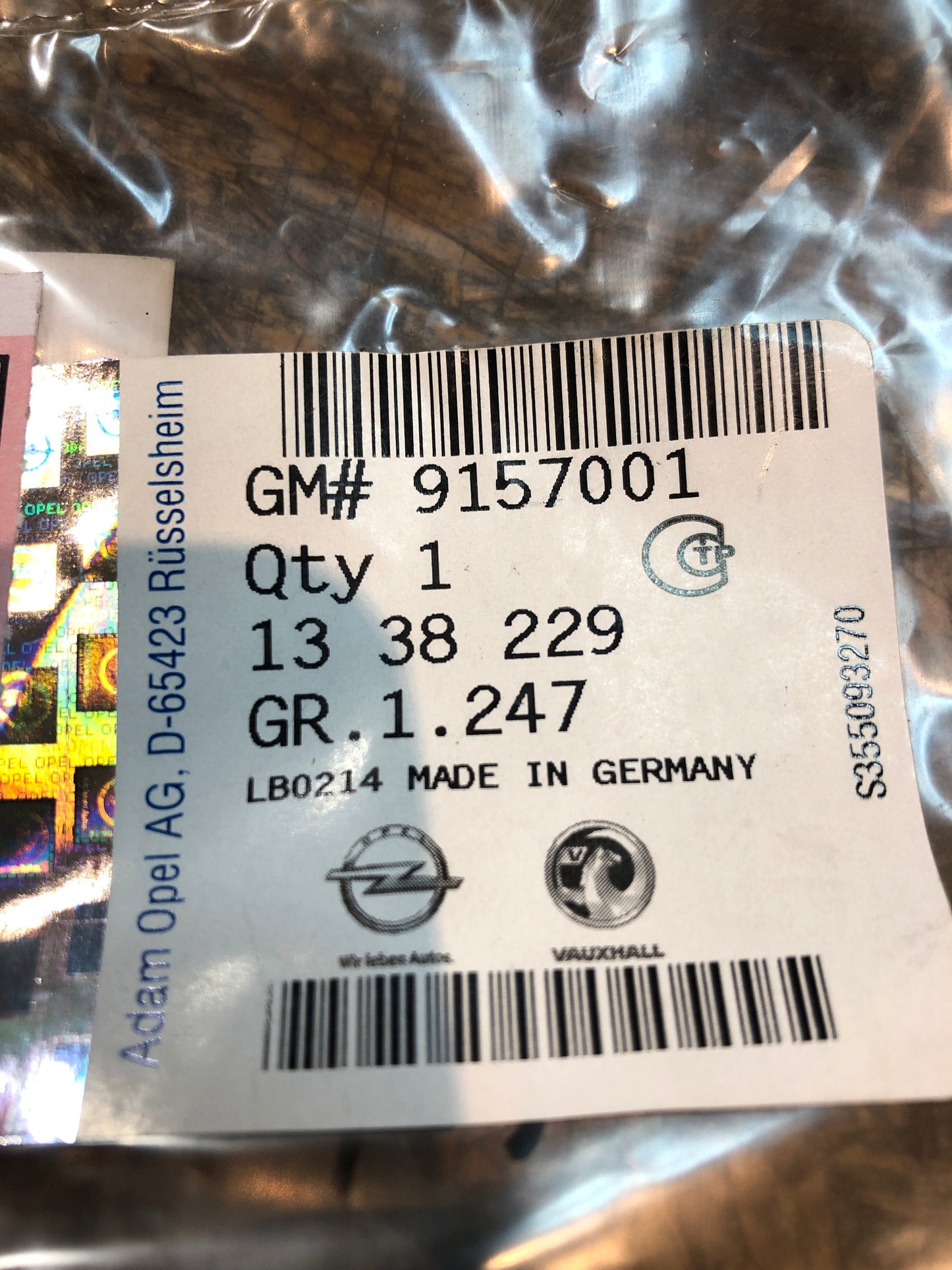 Original GM Opel Vectra B Dichtung Thermostat Neu