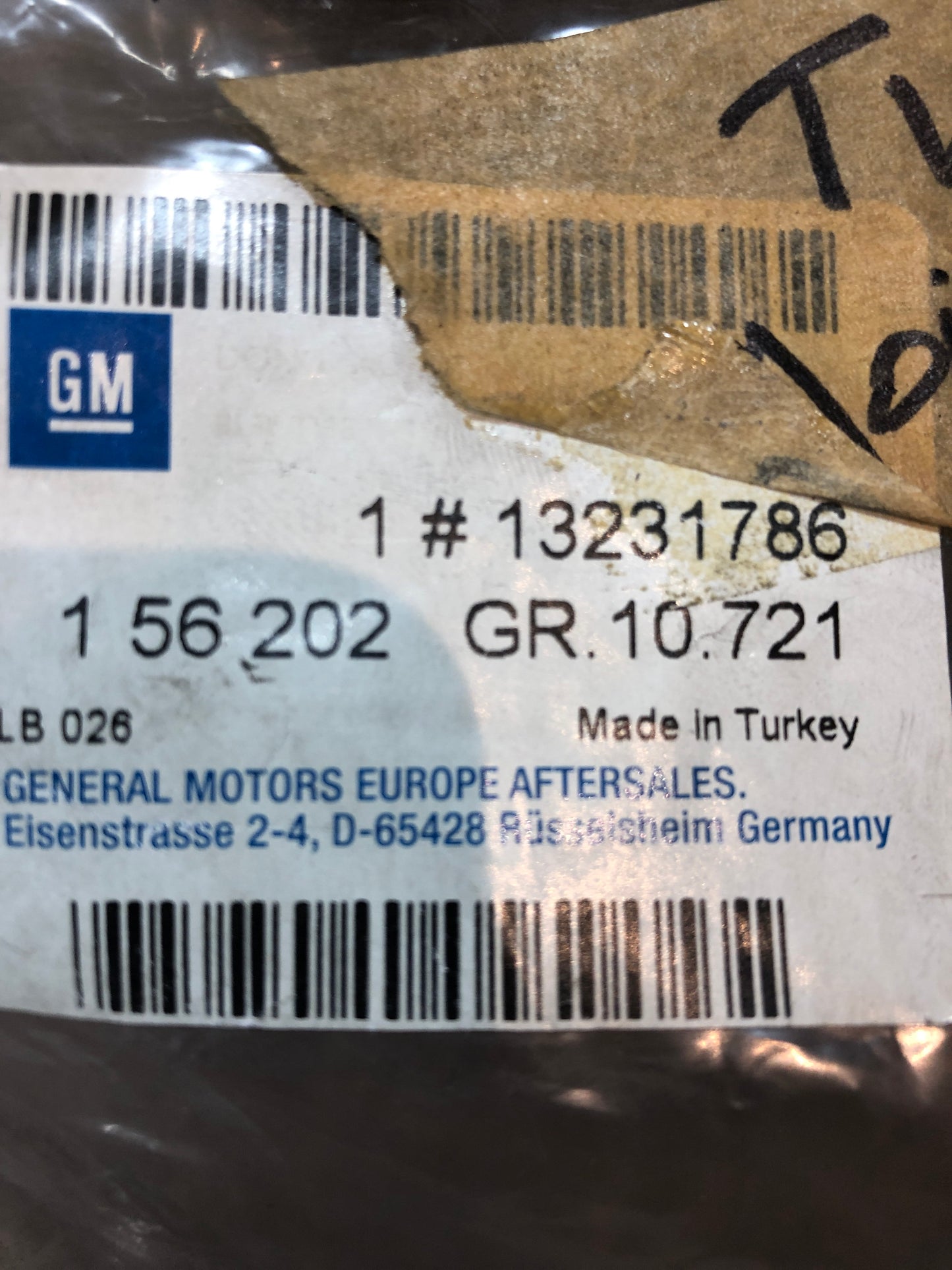 Original GM Opel Astra H Dichtung Oben Neu