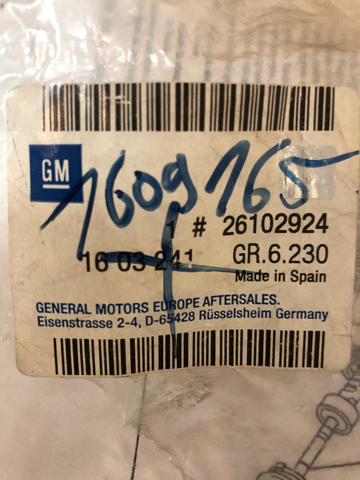 Original GM Opel Meriva A Reparatursatz Lenkmanschette Neu