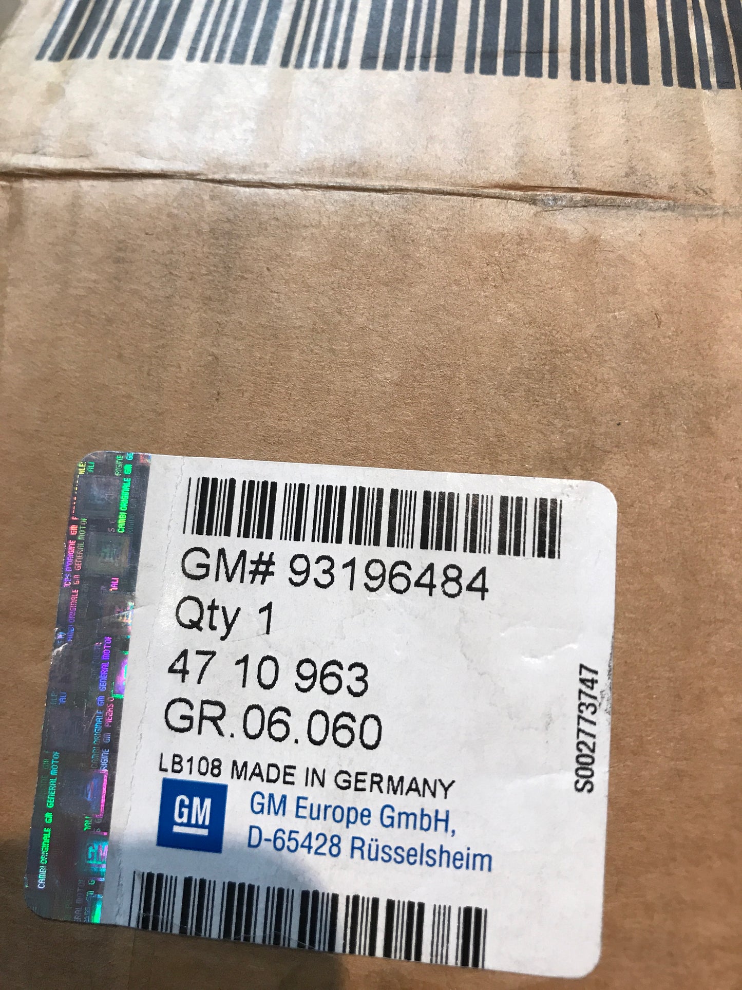 Original Agila B Antriebswelle Gelenk NEU