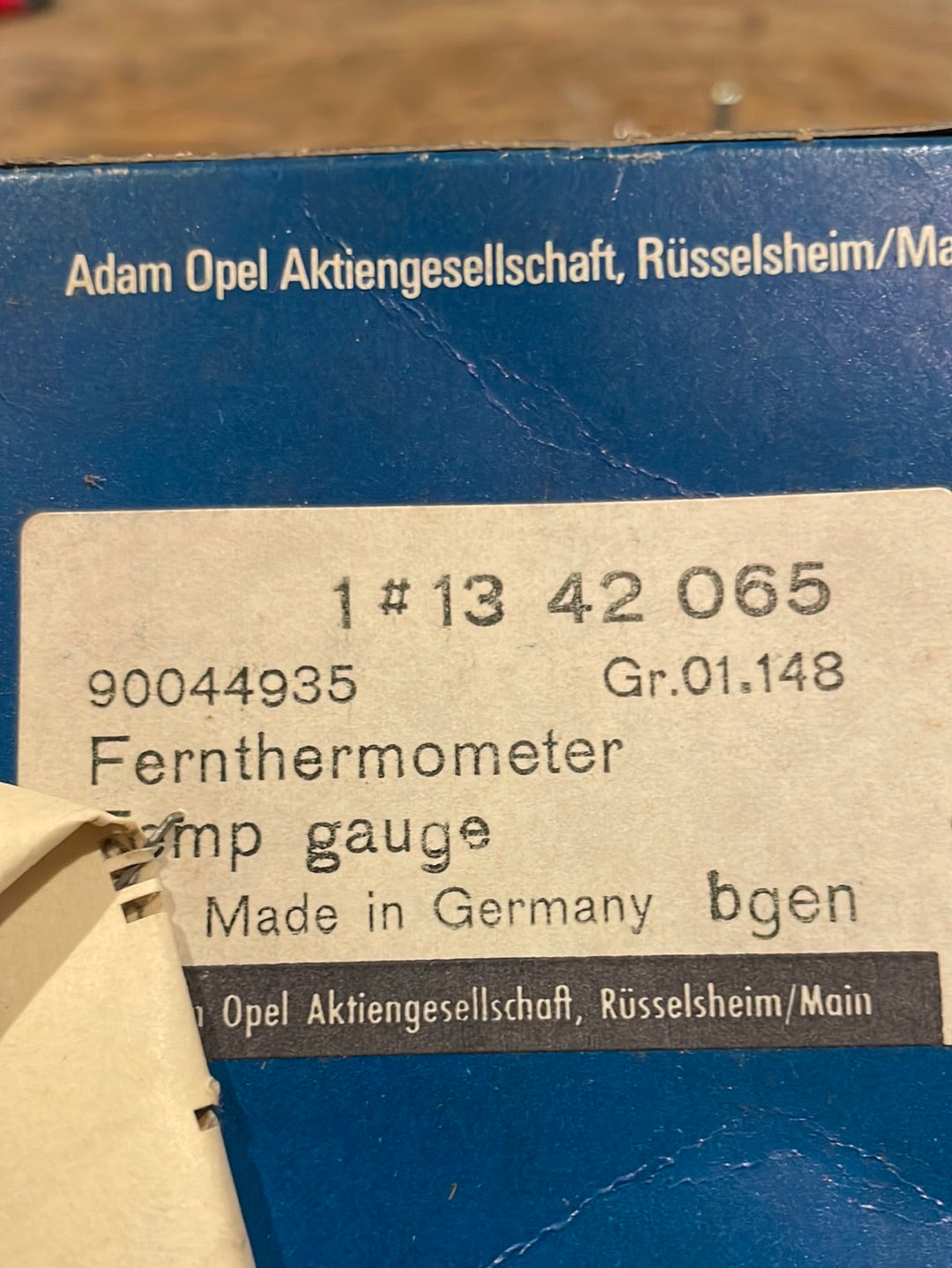 Original GM Opel Rekord E Temperaturanzeige Thermometer Neu