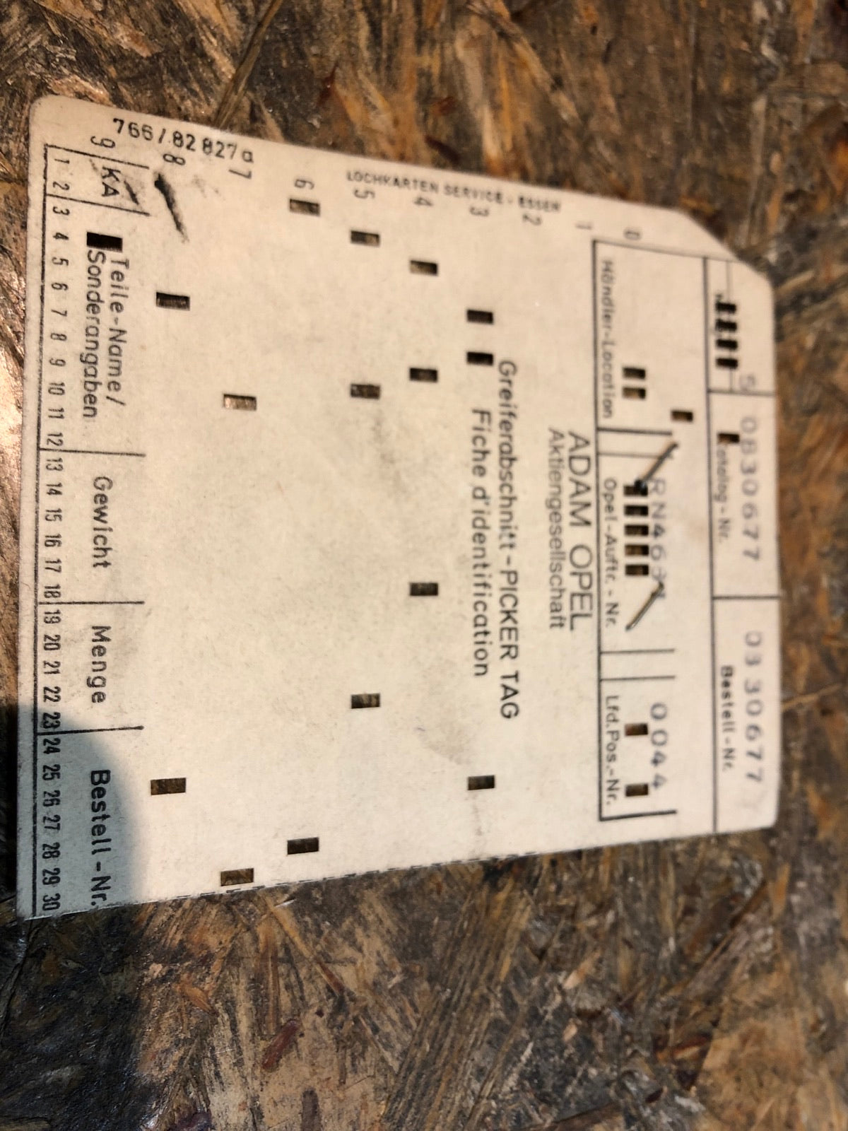 Original Opel Rekord E Dichtung Vergaser Varajet Neu