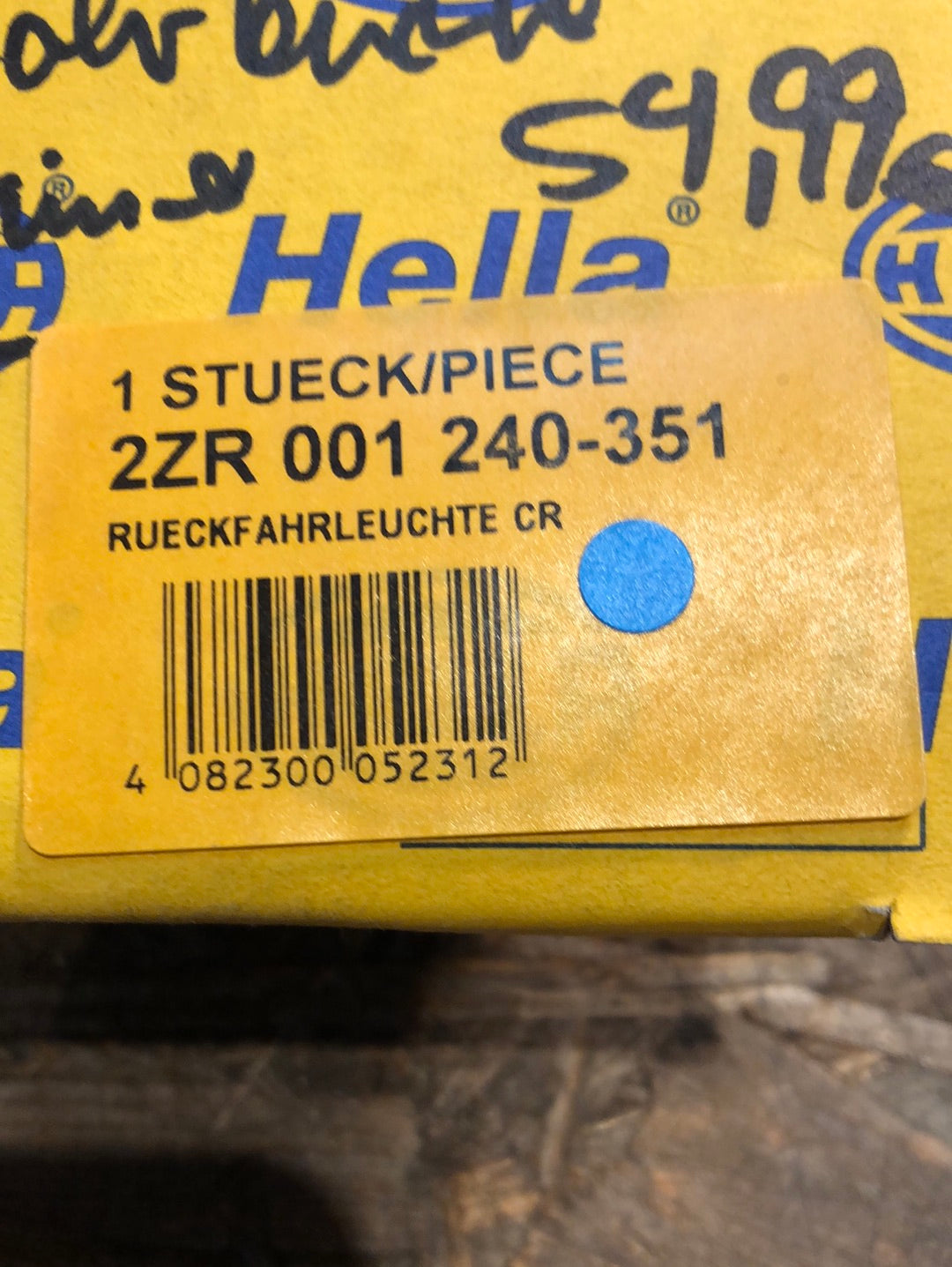 Original Hella Oldtimer Anhänger Rückfahrleuchte Neu
