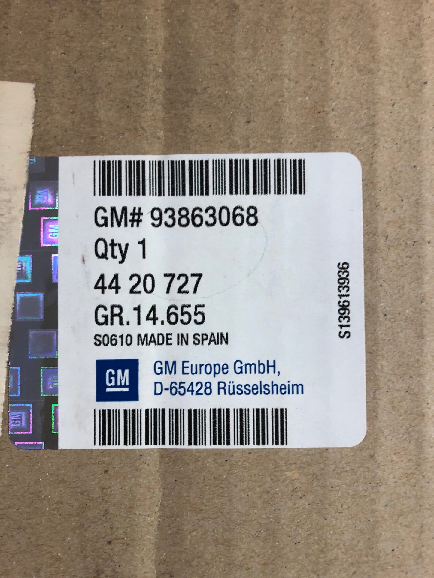 Original Opel Vivaro Ablagefach Armaturentafel Neu